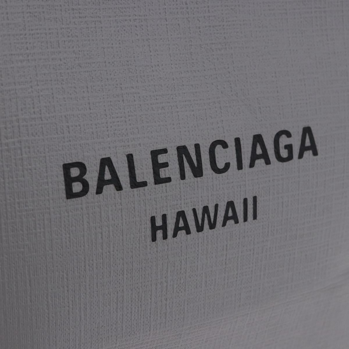 BALENCIAGA Shopping Tote Bag XXS Leather 2way Gray Silver 555140 Auth BA15153V