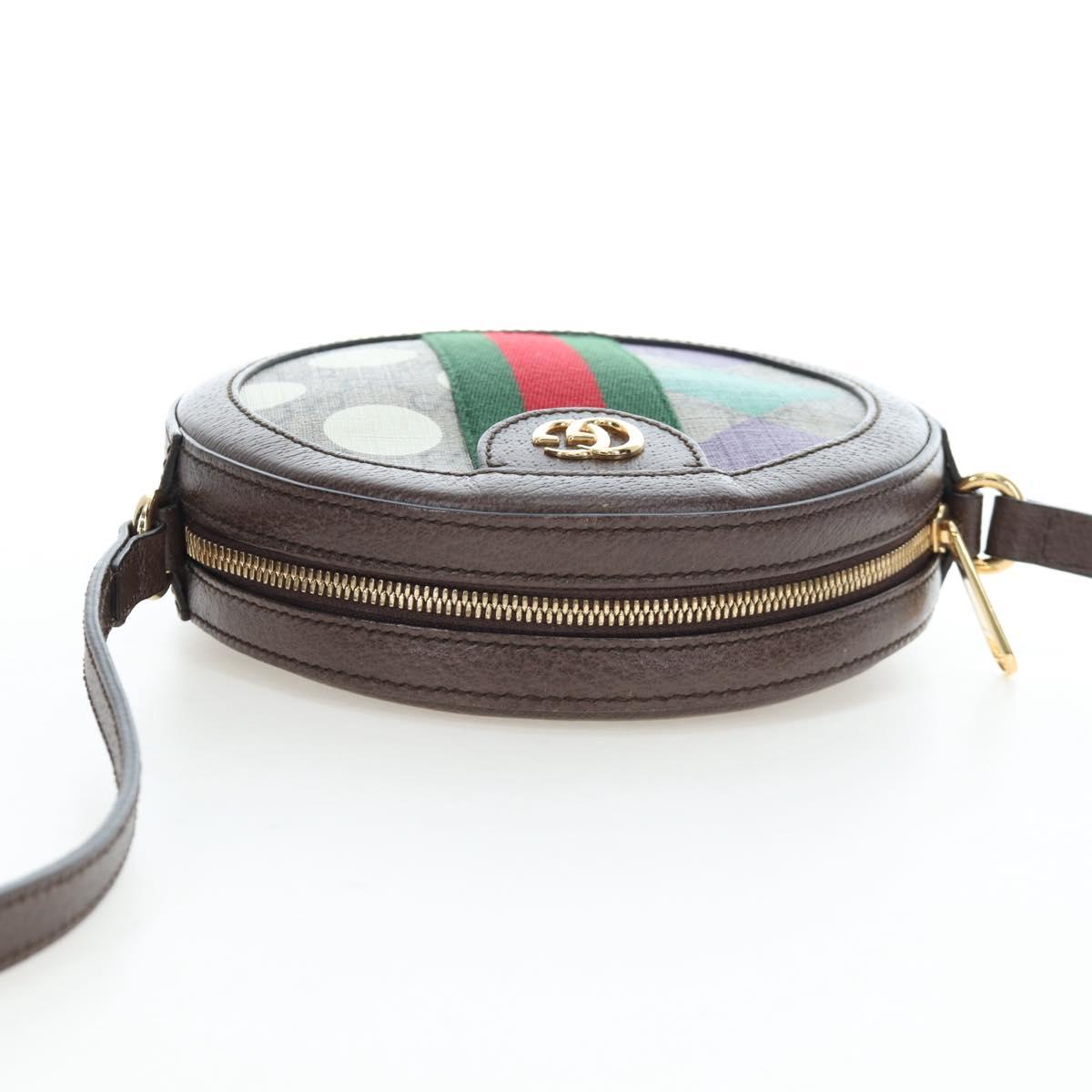 GUCCI GG Supreme Shoulder Bag PVC Beige Gold 574978 Auth BA15155M