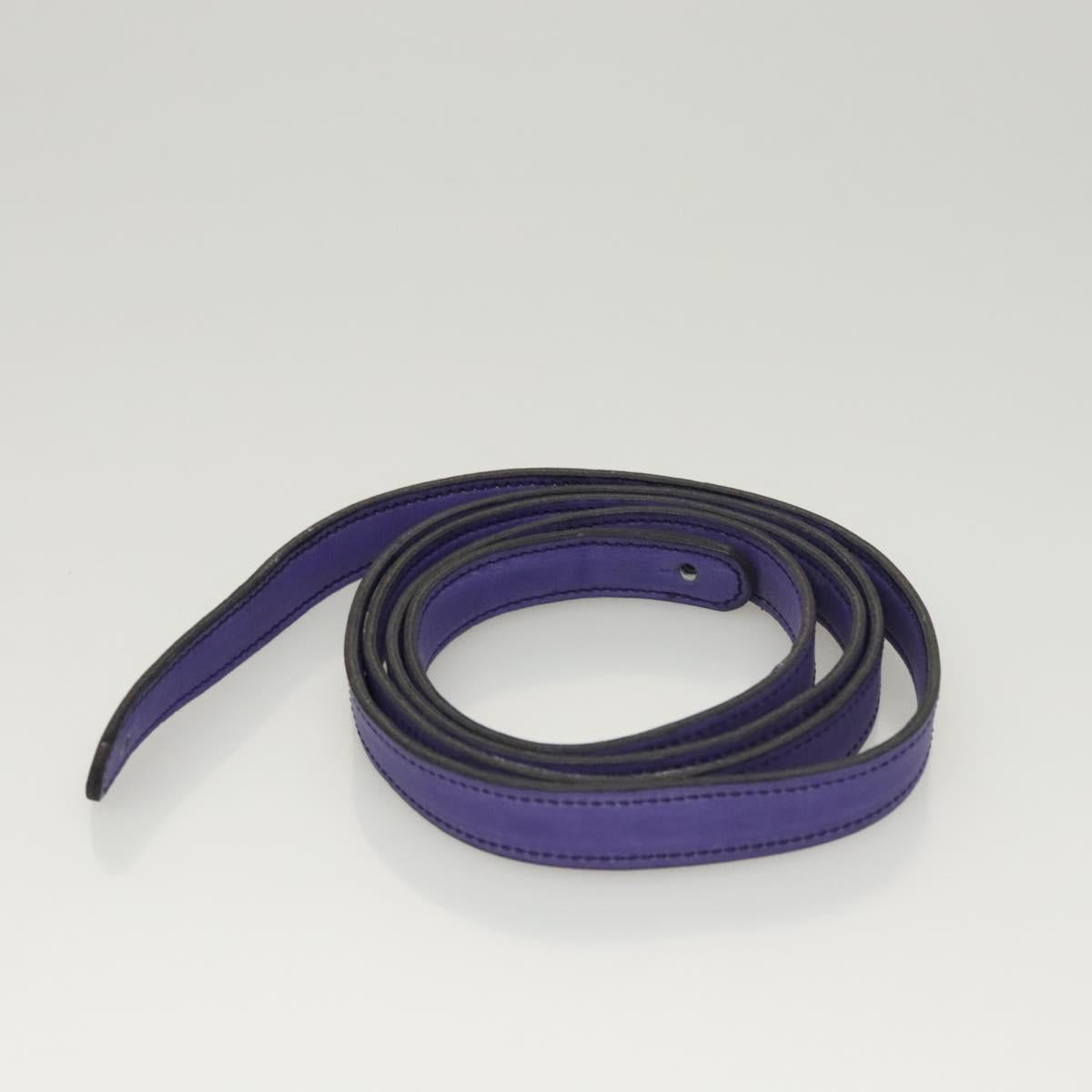 CELINE Chain Shoulder Bag Suede Purple Auth BA1516