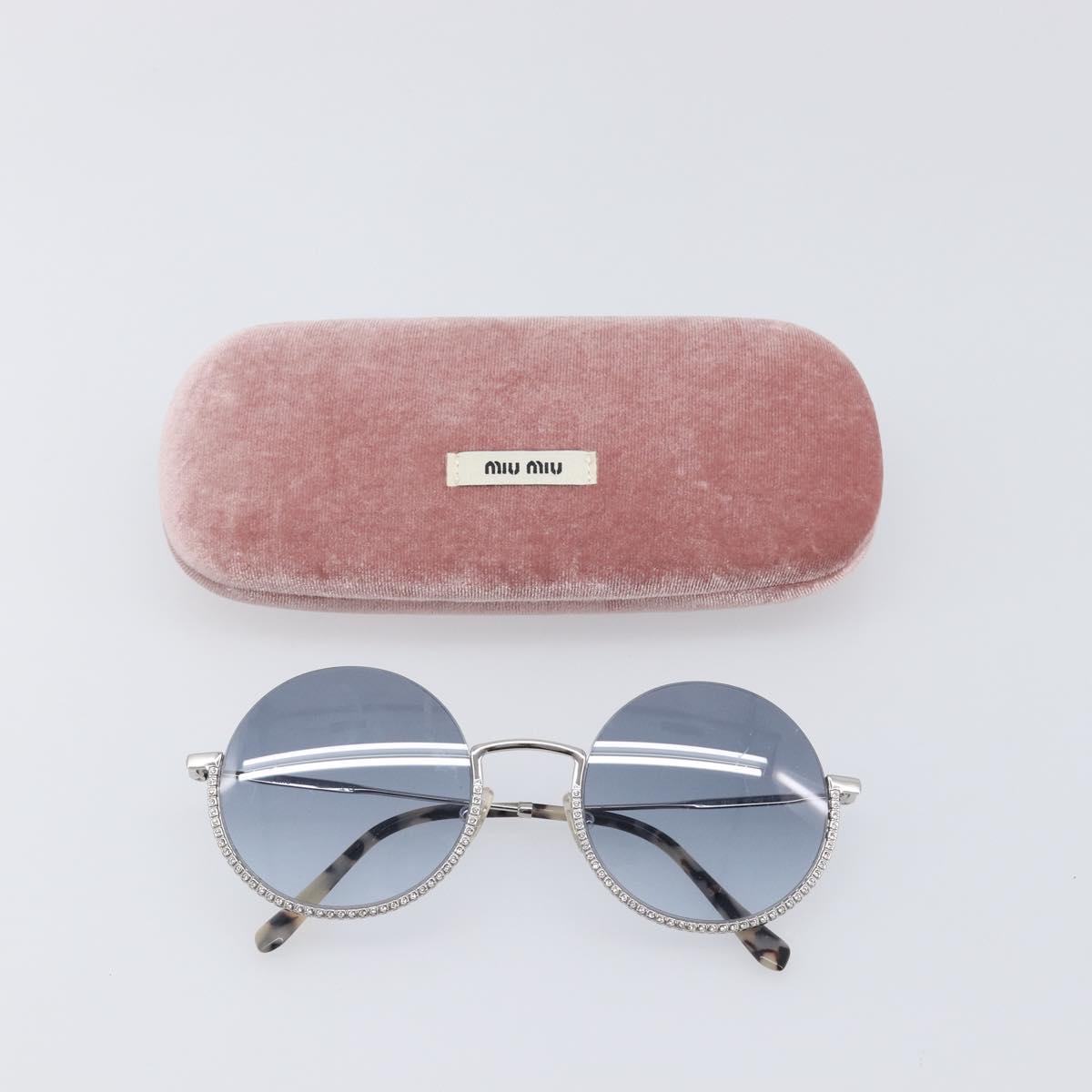 Miu Miu Sunglasses metal Silver Auth BA15179