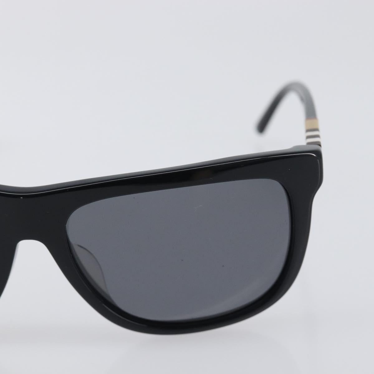 BURBERRY Nova Check Sunglasses plastic Black Auth BA15180