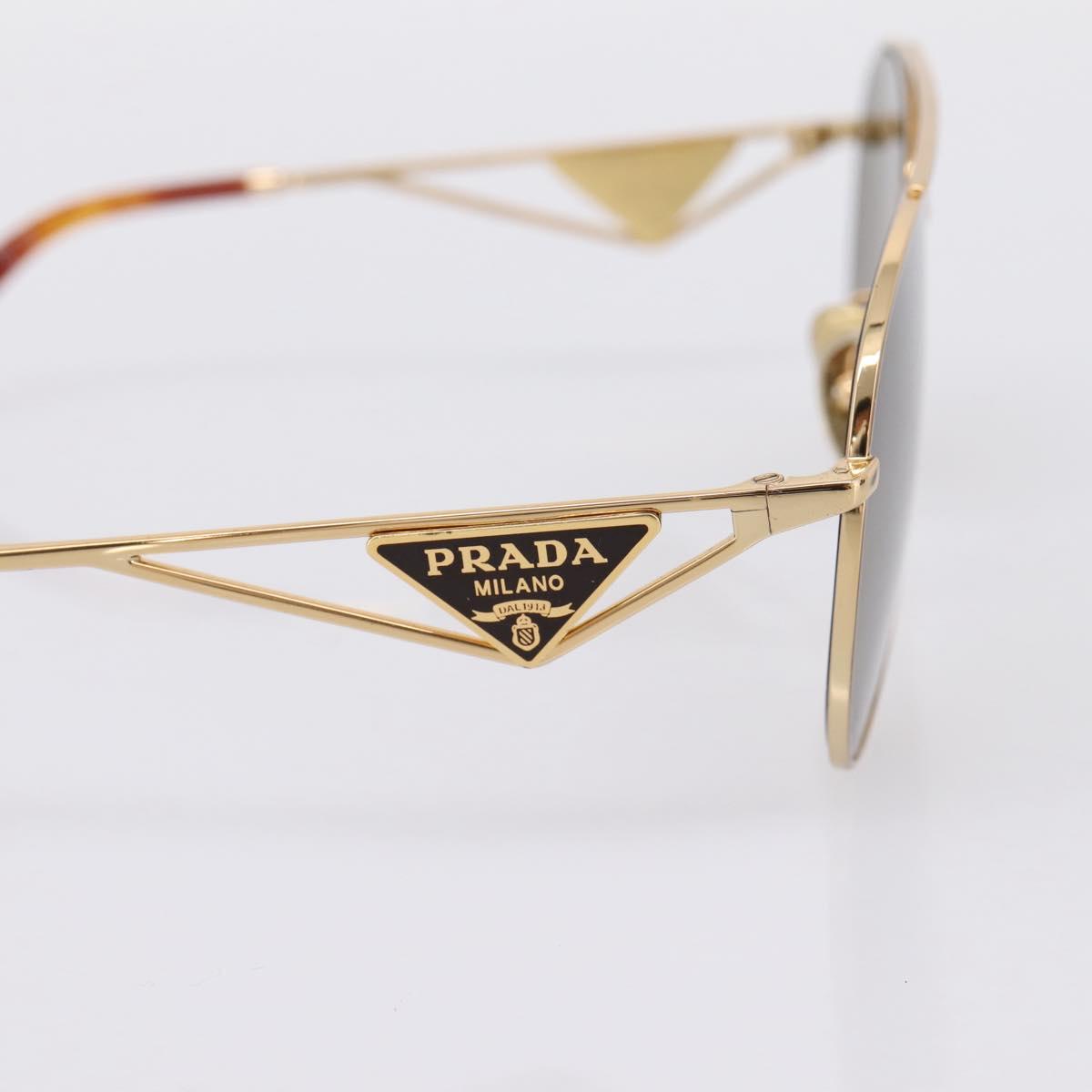 PRADA Sunglasses metal Brown Auth BA15182M