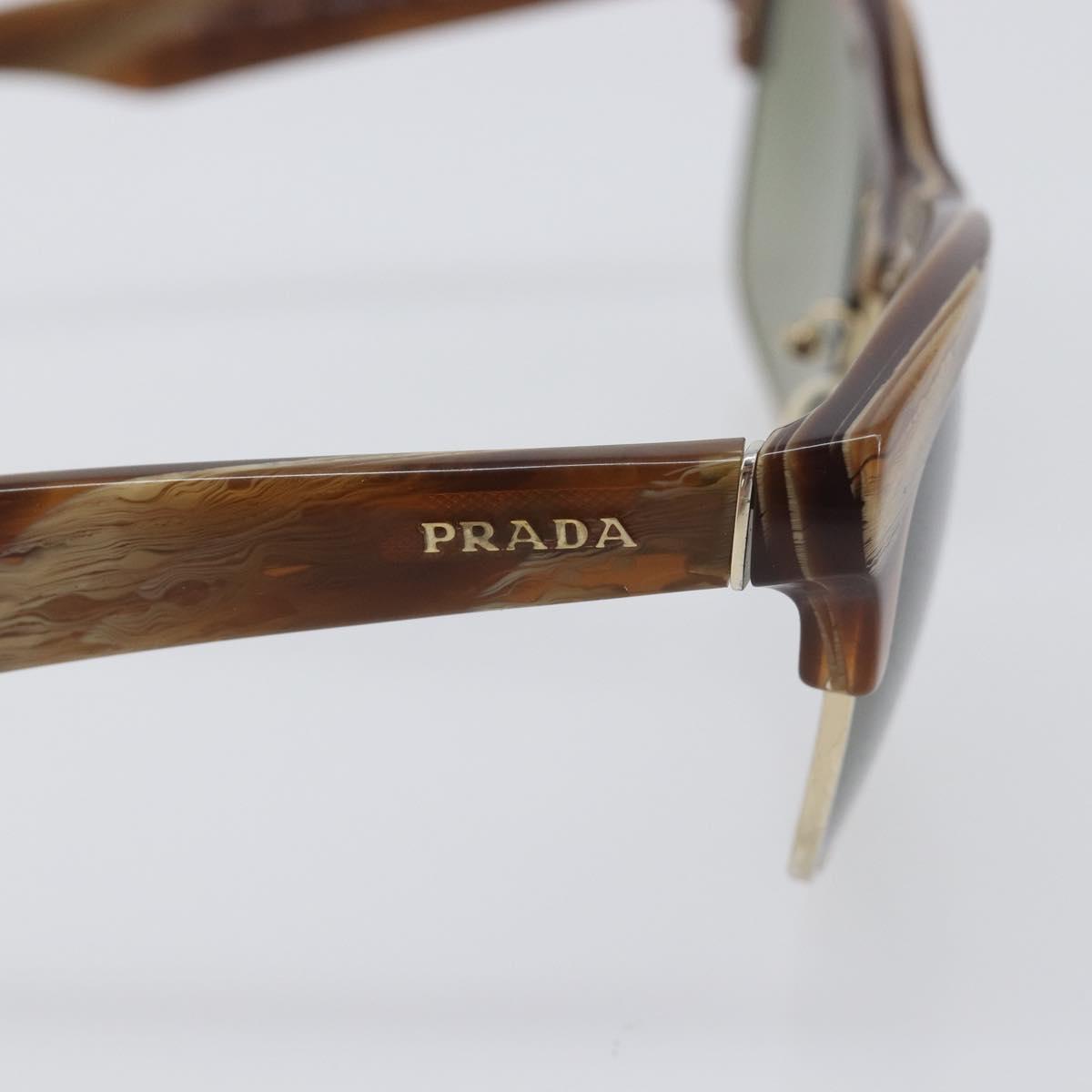 PRADA Sunglasses plastic Brown Auth BA15184