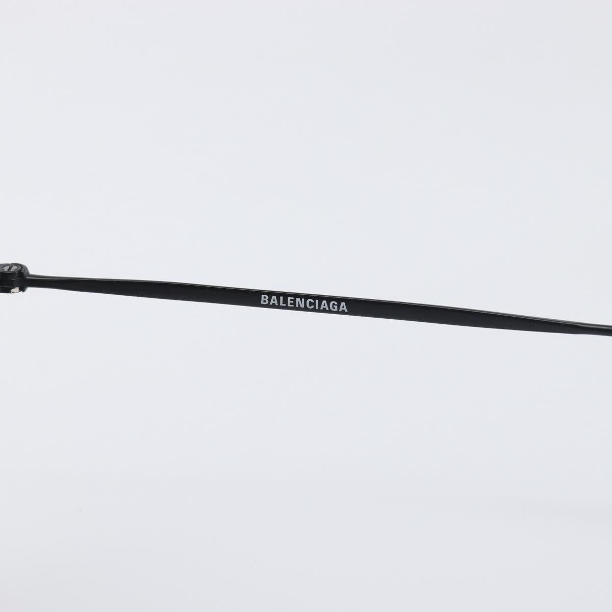 BALENCIAGA Rimless Sunglasses metal Black Auth BA15185M