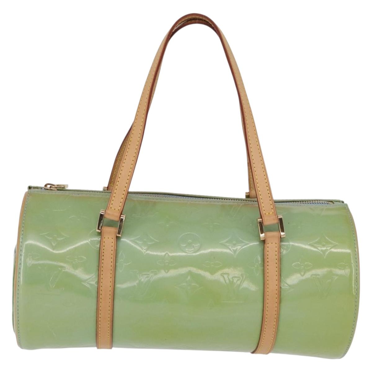 LOUIS VUITTON Monogram Vernis Bedford Hand Bag Baby Blue M91007 LV Auth BA15190A