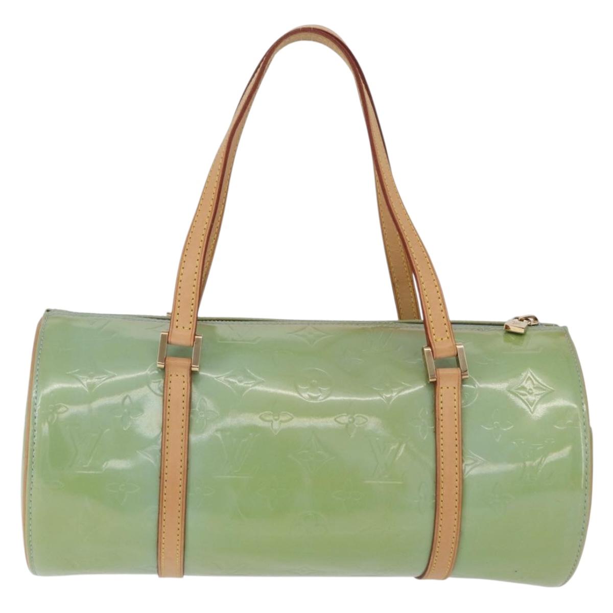 LOUIS VUITTON Monogram Vernis Bedford Hand Bag Baby Blue M91007 LV Auth BA15190A