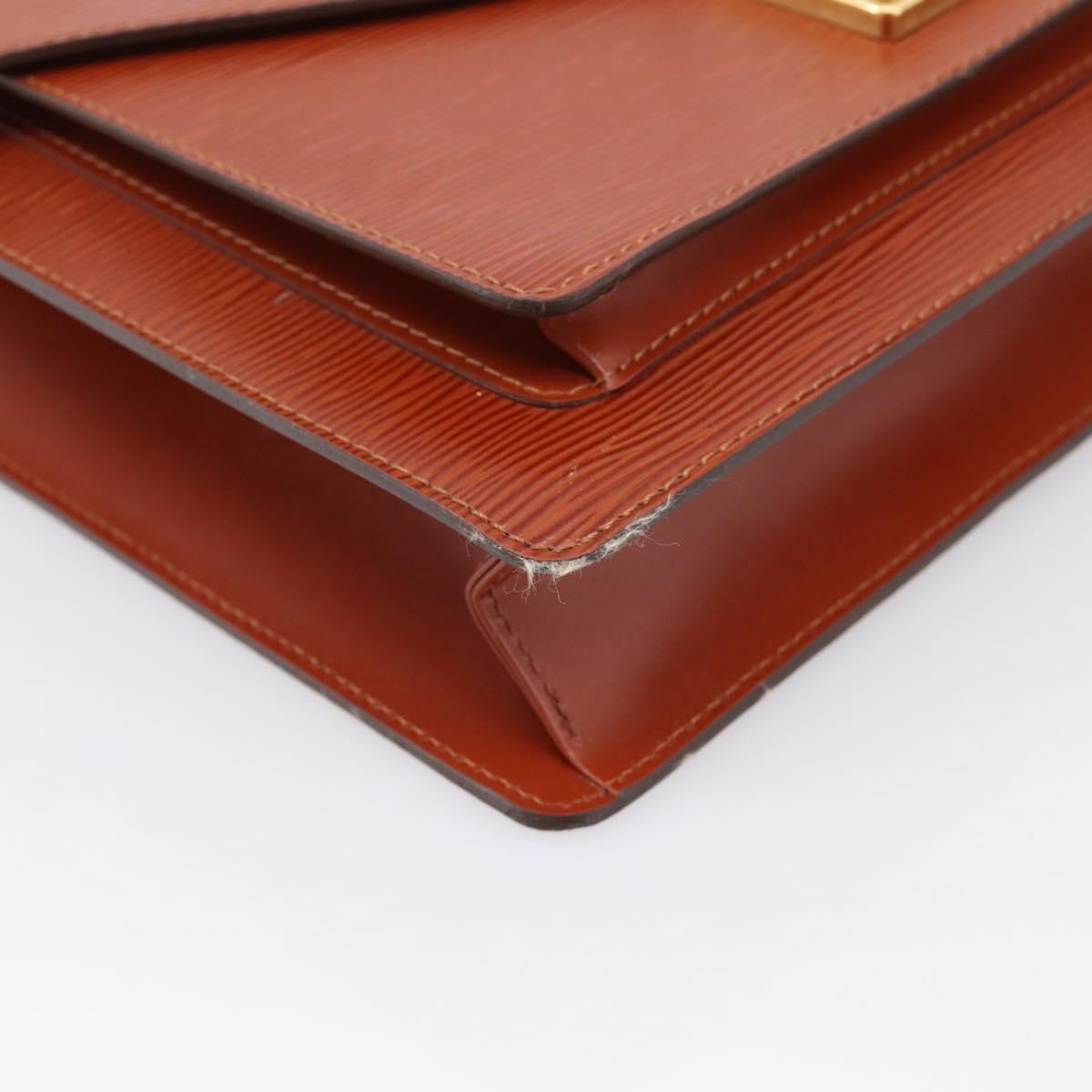 LOUIS VUITTON Epi Monceau 28 Hand Bag Brown M52123 LV Auth BA15191