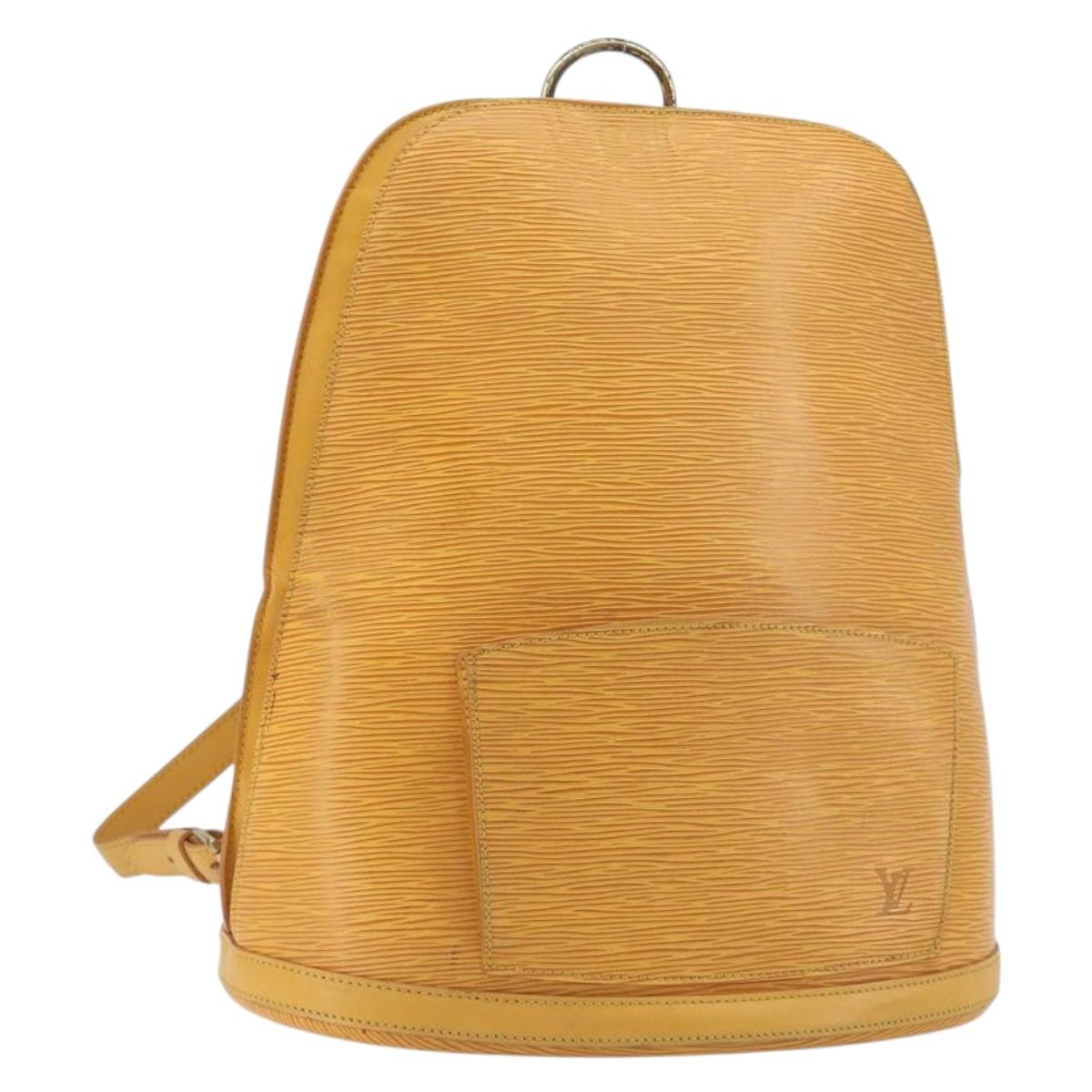 LOUIS VUITTON Epi Gobelins Backpack Yellow M52299 LV Auth BA15192