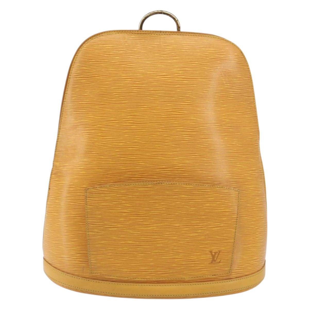 LOUIS VUITTON Epi Gobelins Backpack Yellow M52299 LV Auth BA15192