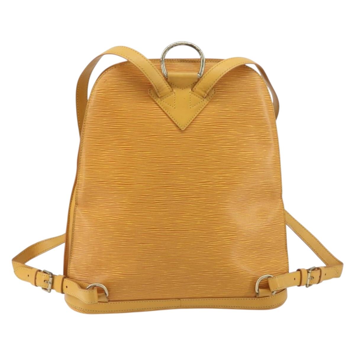 LOUIS VUITTON Epi Gobelins Backpack Yellow M52299 LV Auth BA15192