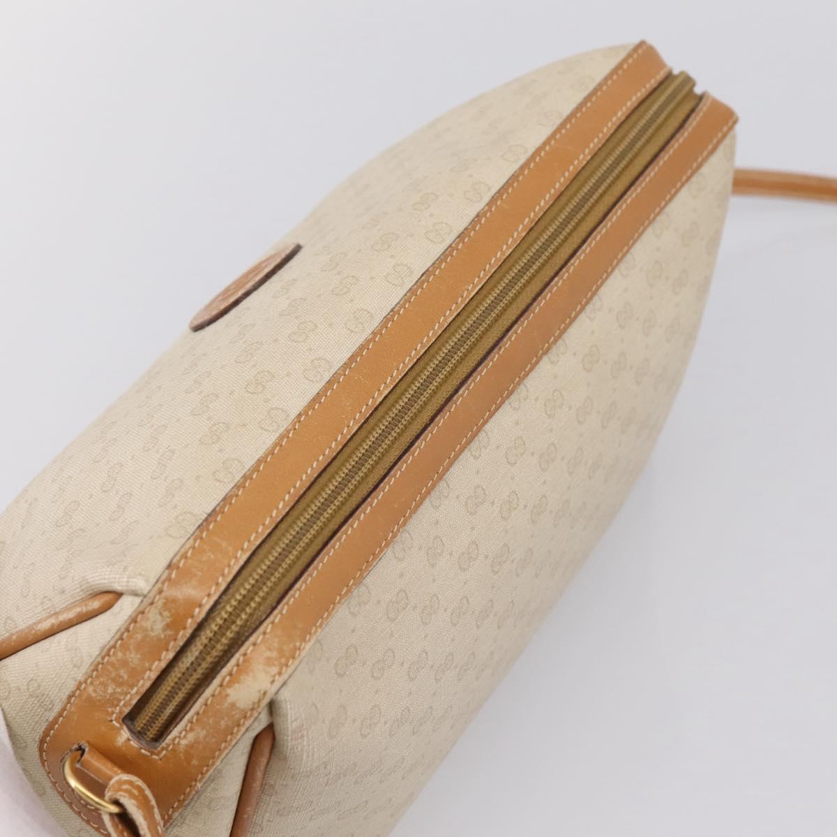 GUCCI Micro GG Supreme Shoulder Bag PVC Ivory Gold 007 32 0042 Auth BA15195