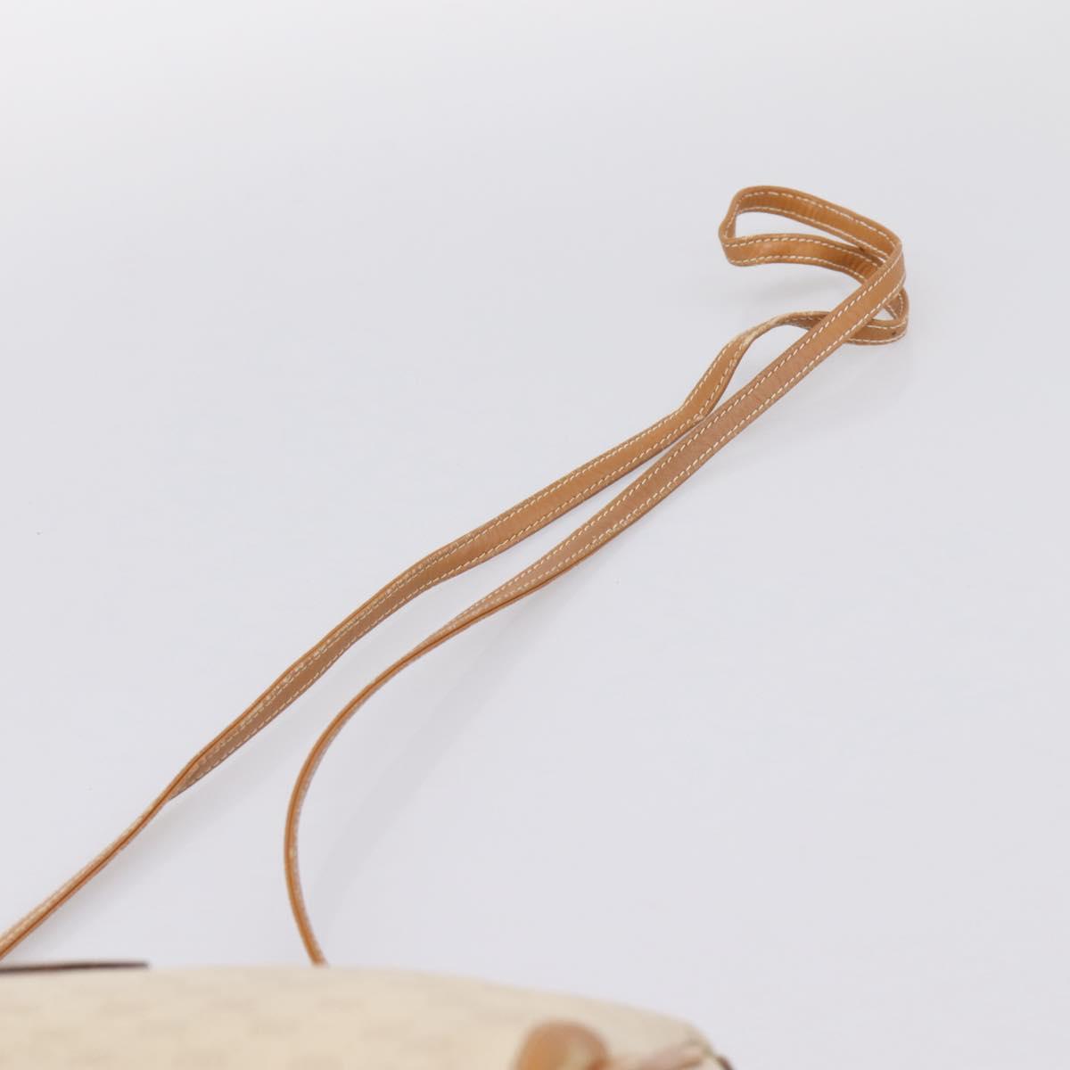 GUCCI Micro GG Supreme Shoulder Bag PVC Ivory Gold 007 32 0042 Auth BA15195