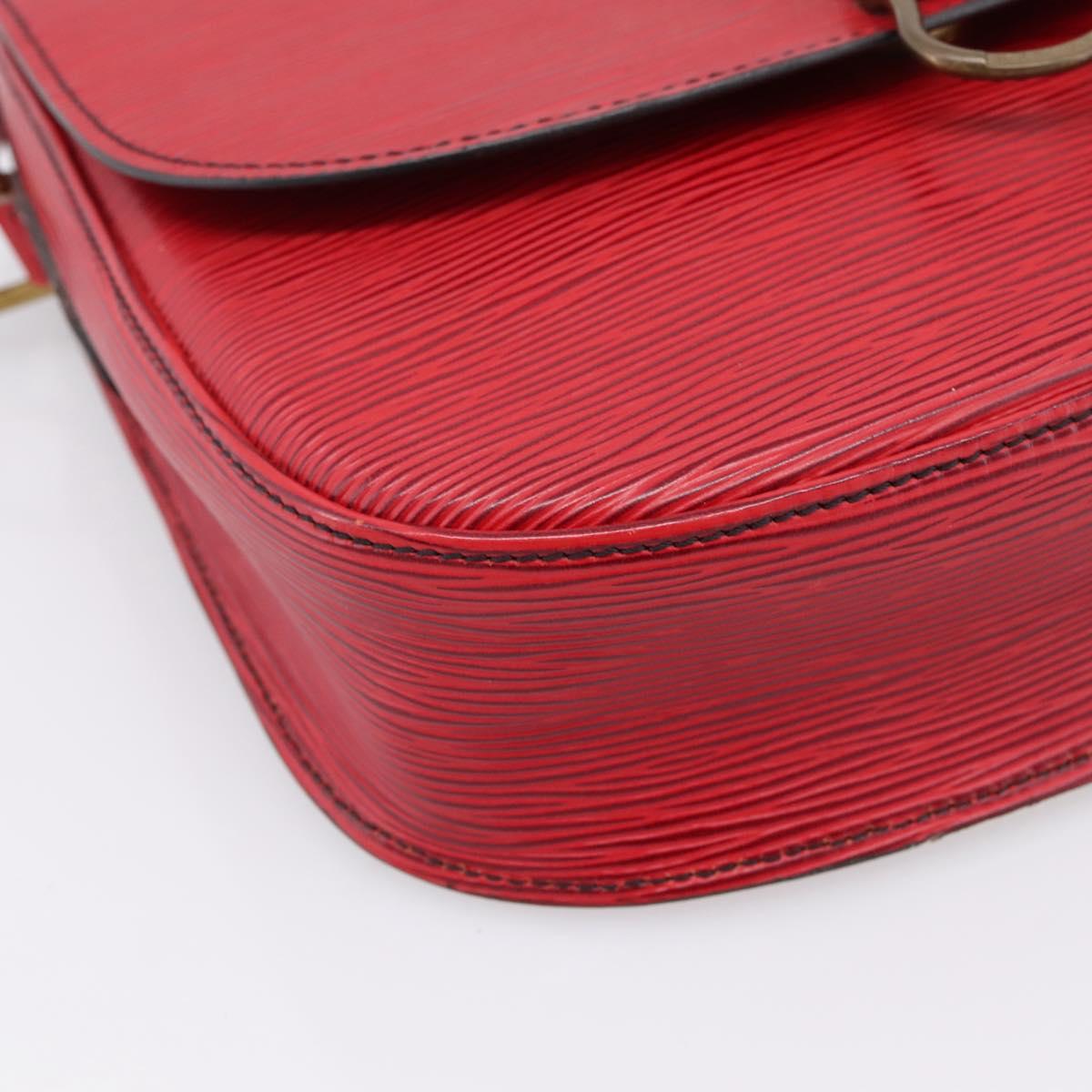 LOUIS VUITTON Epi Saint Cloud GM Shoulder Bag Red M52197 LV Auth BA15197