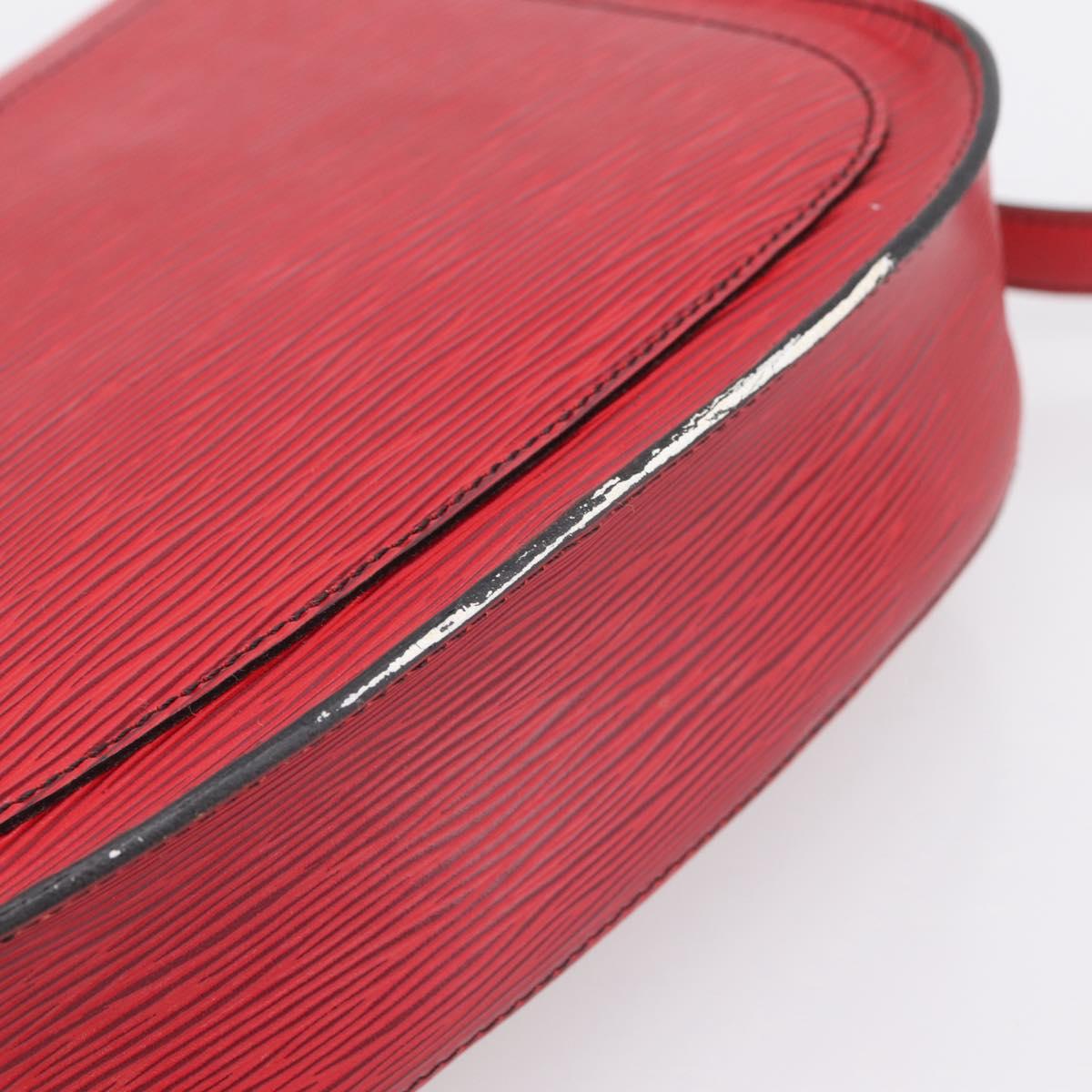 LOUIS VUITTON Epi Saint Cloud GM Shoulder Bag Red M52197 LV Auth BA15197