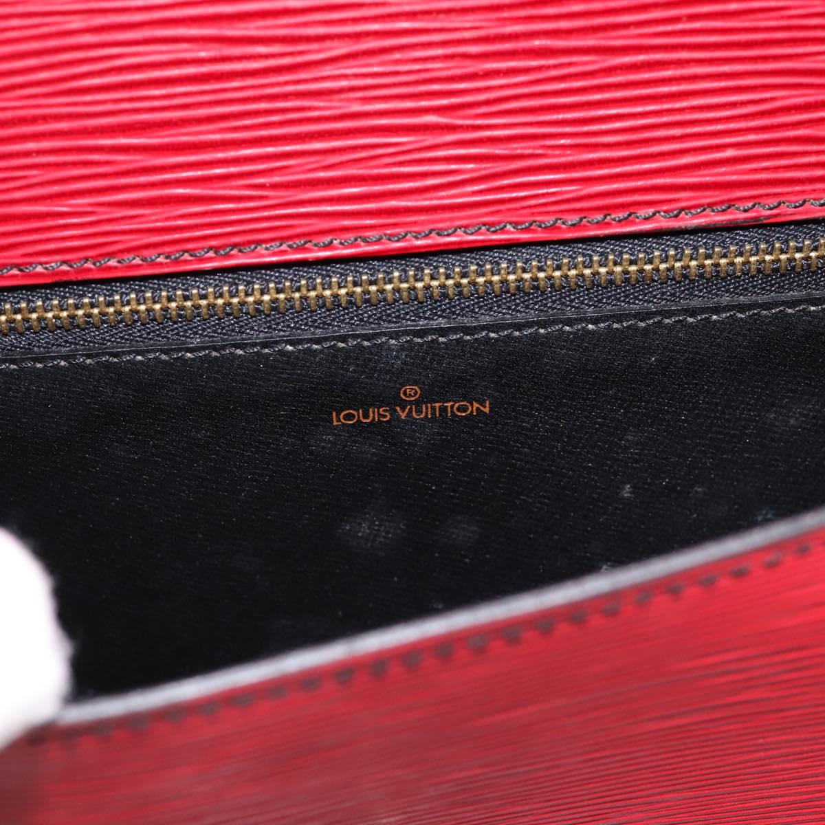 LOUIS VUITTON Epi Saint Cloud GM Shoulder Bag Red M52197 LV Auth BA15197