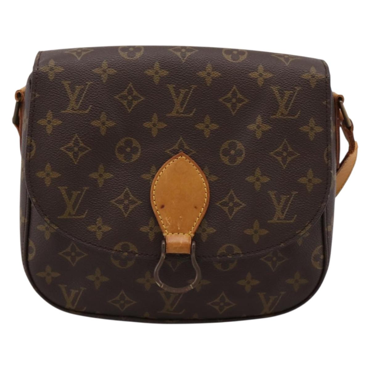 LOUIS VUITTON Monogram Saint Cloud GM Shoulder Bag M51242 LV Auth BA15201