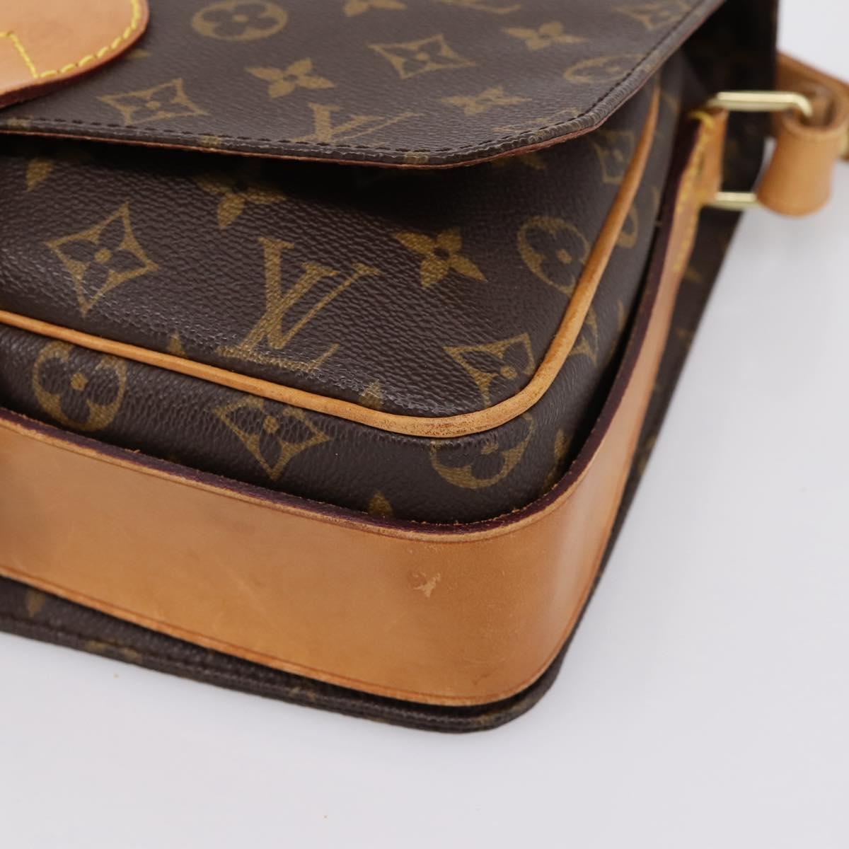 LOUIS VUITTON Monogram Cartouchiere GM Shoulder Bag M51252 LV Auth BA15202