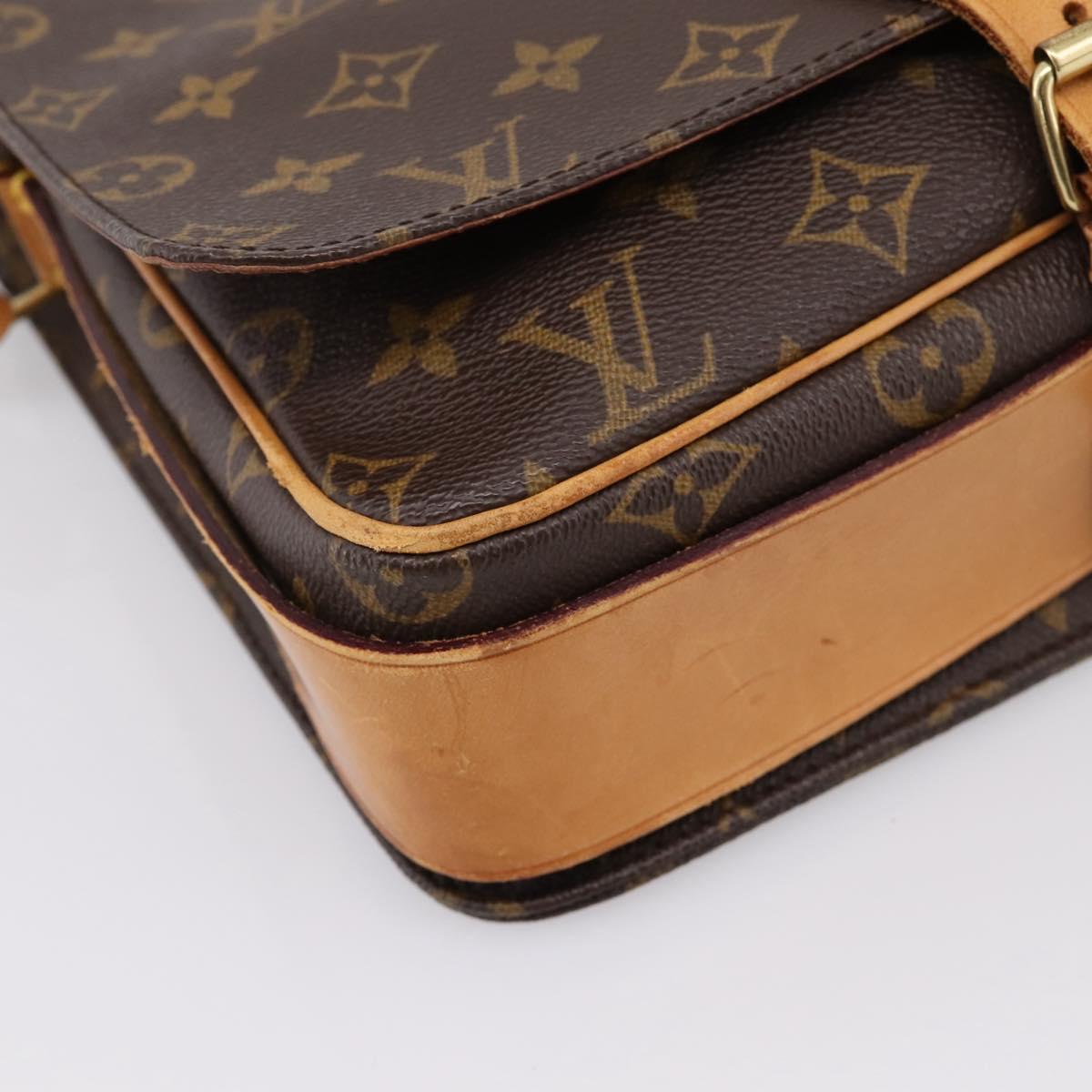 LOUIS VUITTON Monogram Cartouchiere GM Shoulder Bag M51252 LV Auth BA15202