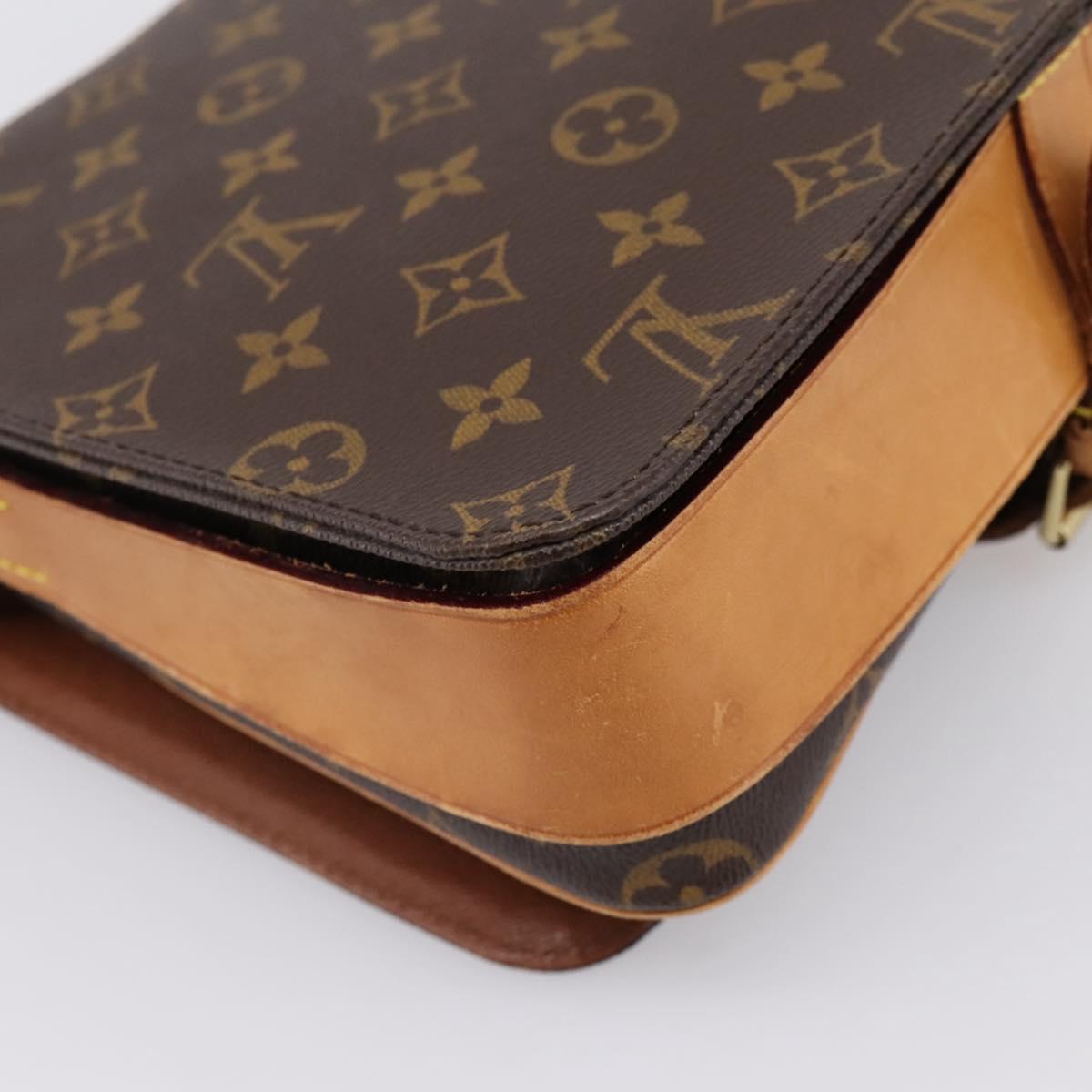 LOUIS VUITTON Monogram Cartouchiere GM Shoulder Bag M51252 LV Auth BA15202