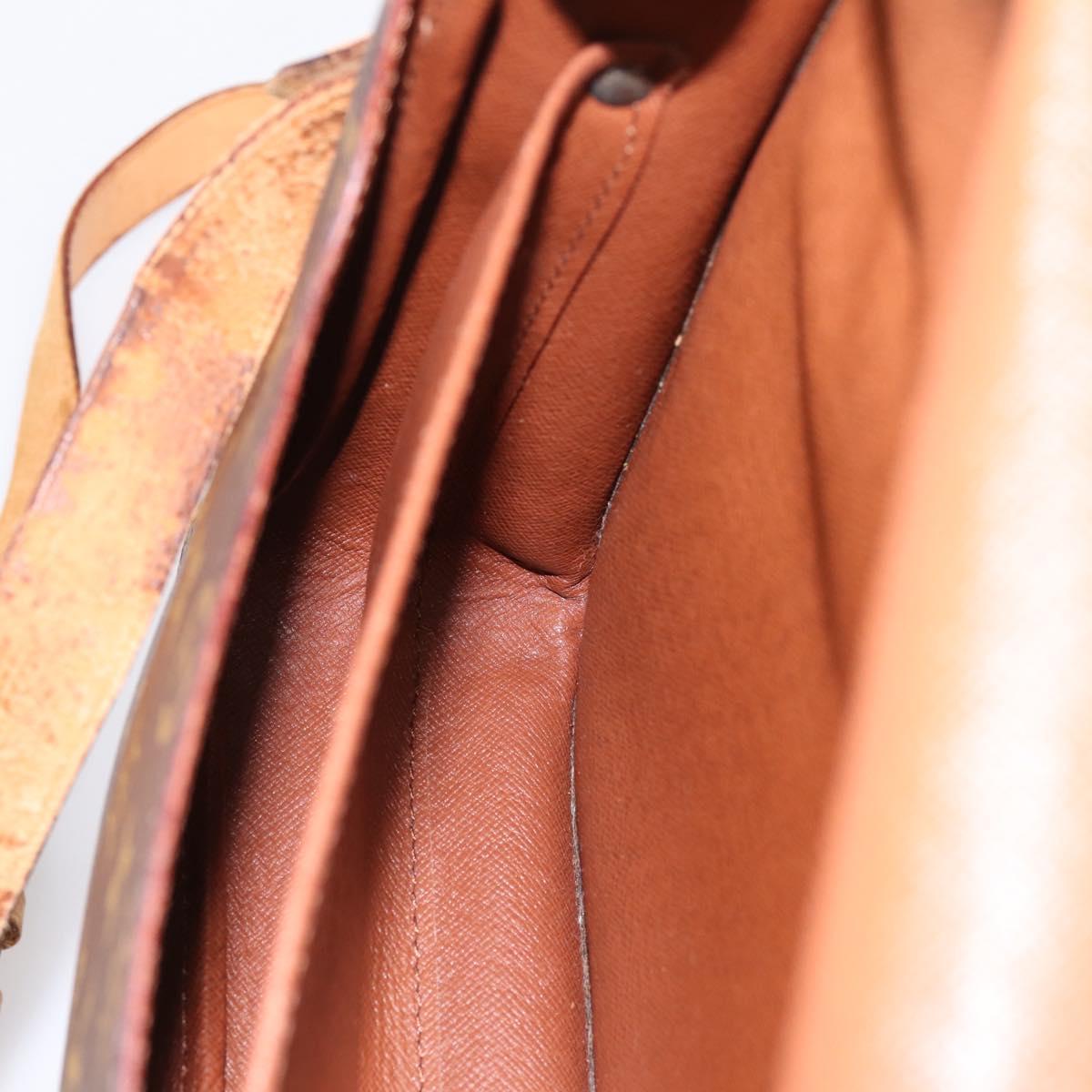 LOUIS VUITTON Monogram Cartouchiere GM Shoulder Bag M51252 LV Auth BA15202