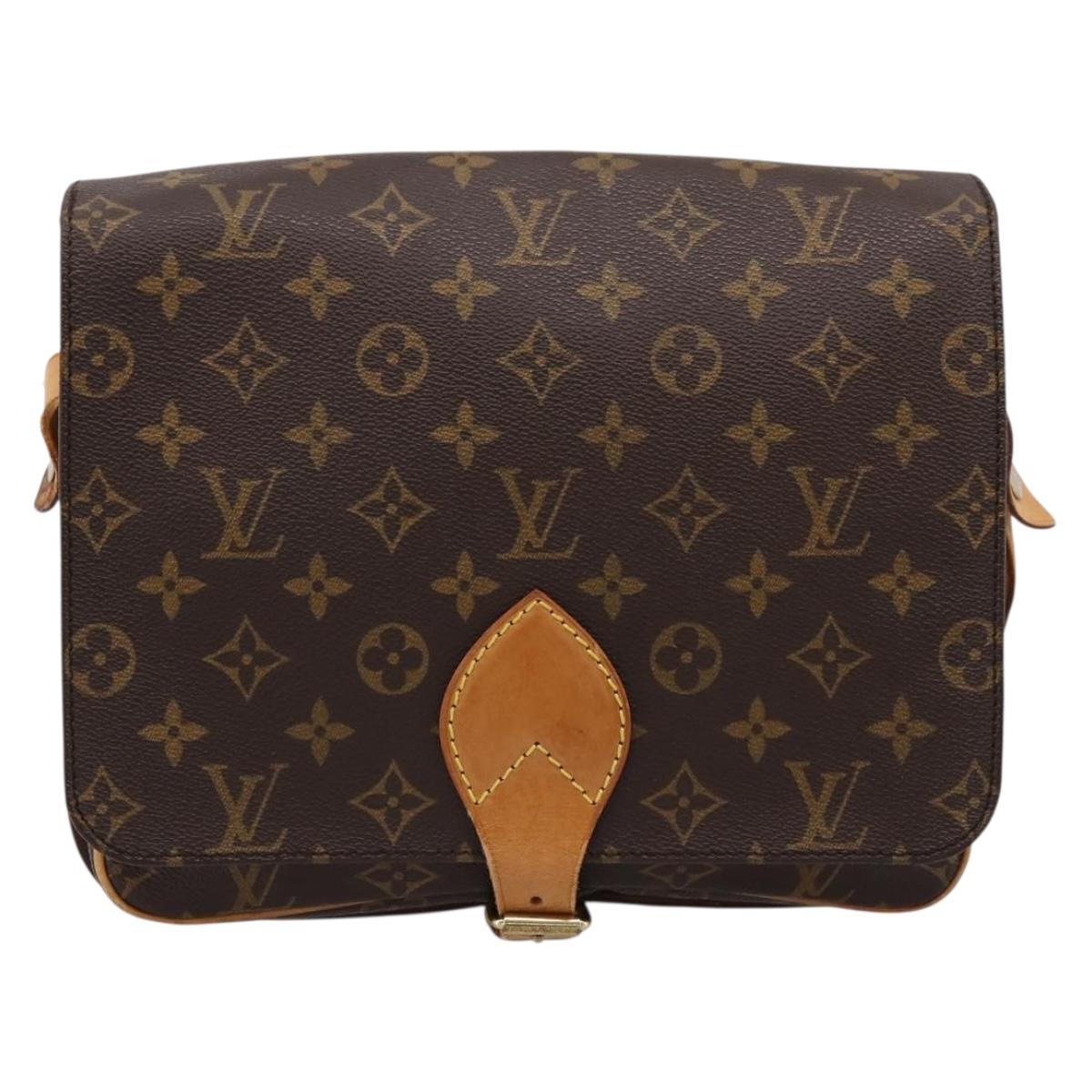 LOUIS VUITTON Monogram Cartouchiere GM Shoulder Bag M51252 LV Auth BA15202