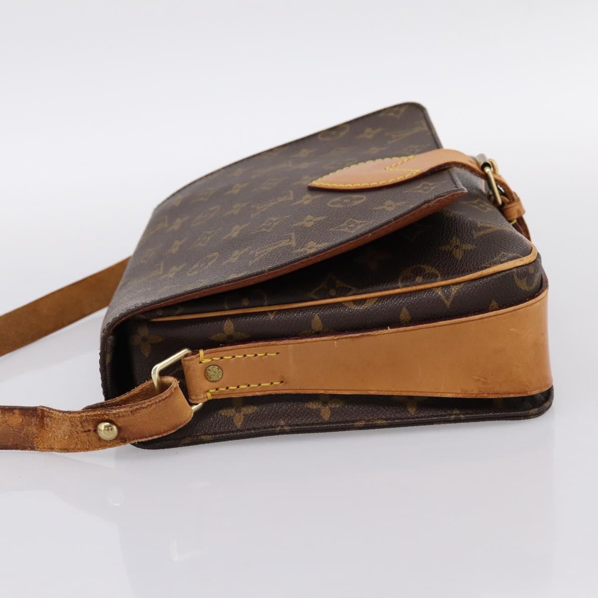LOUIS VUITTON Monogram Cartouchiere GM Shoulder Bag M51252 LV Auth BA15202
