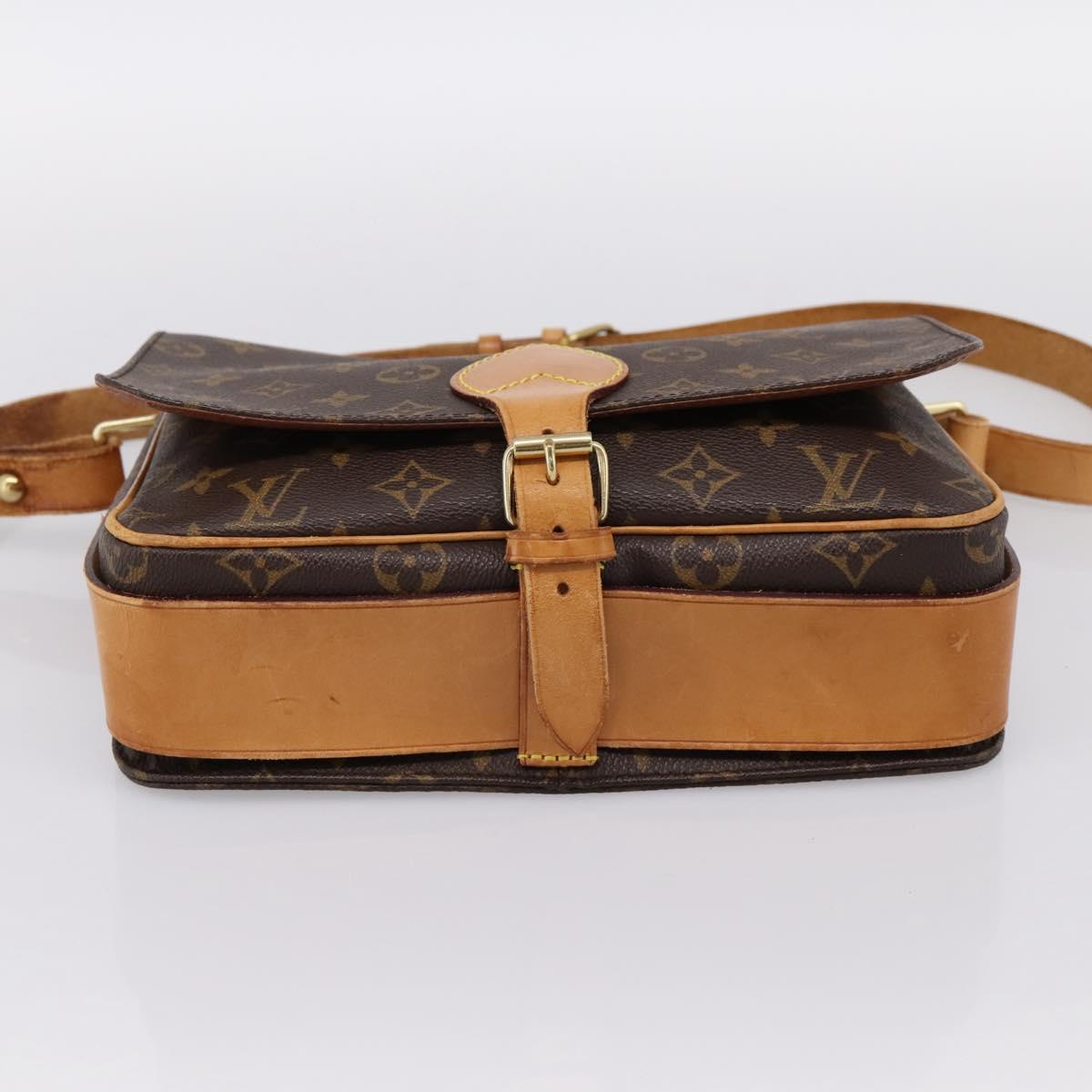 LOUIS VUITTON Monogram Cartouchiere GM Shoulder Bag M51252 LV Auth BA15202
