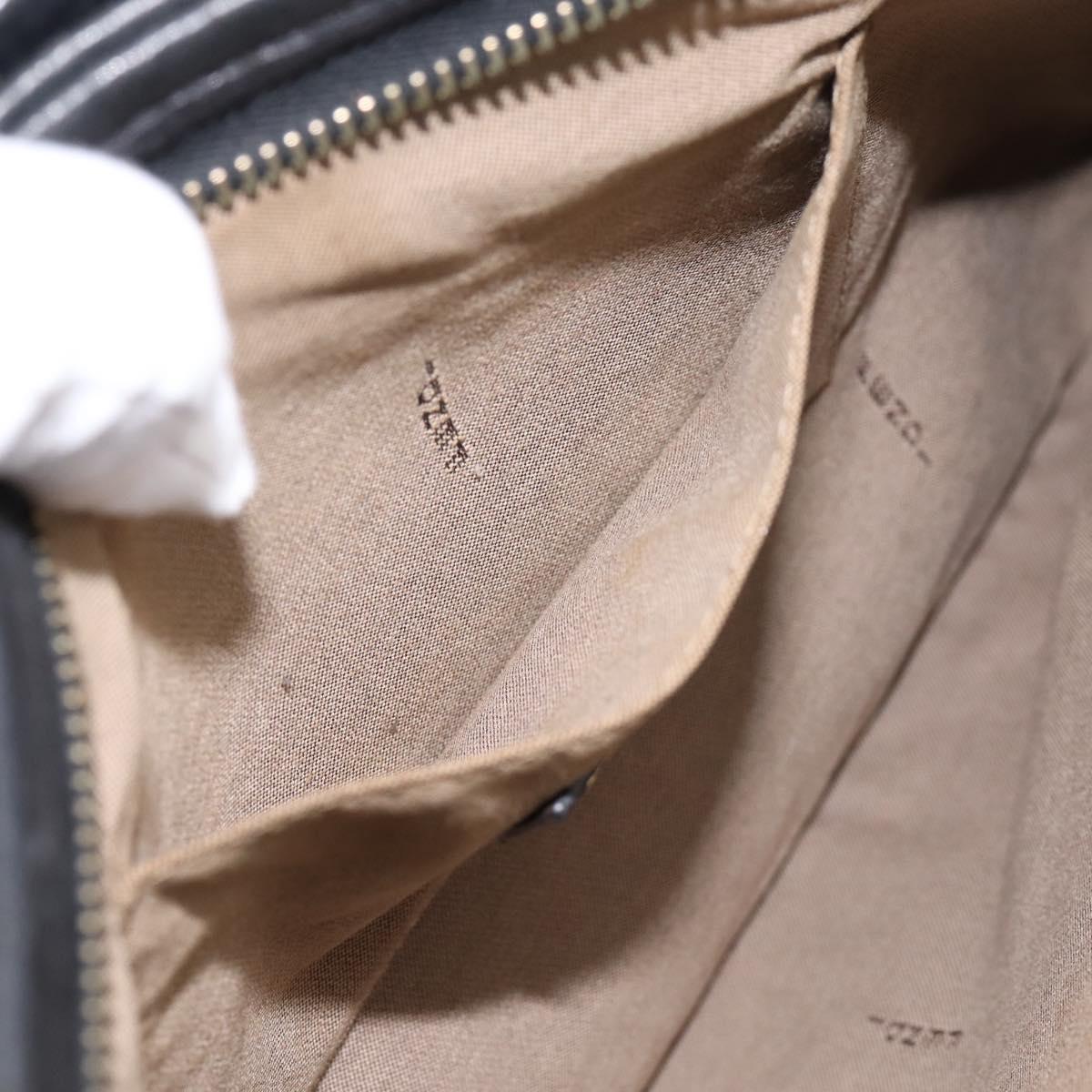 FENDI Zucca Canvas Shoulder Bag Beige Gold Auth BA15204