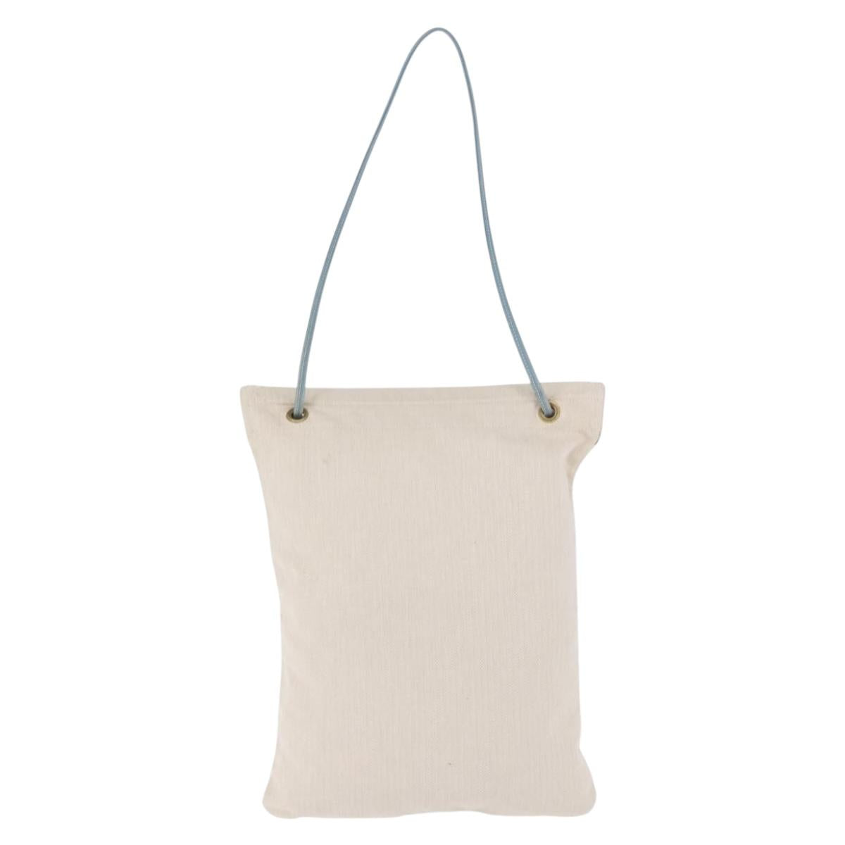 HERMES Aline GM Shoulder Bag cotton Beige Gold Auth BA15206