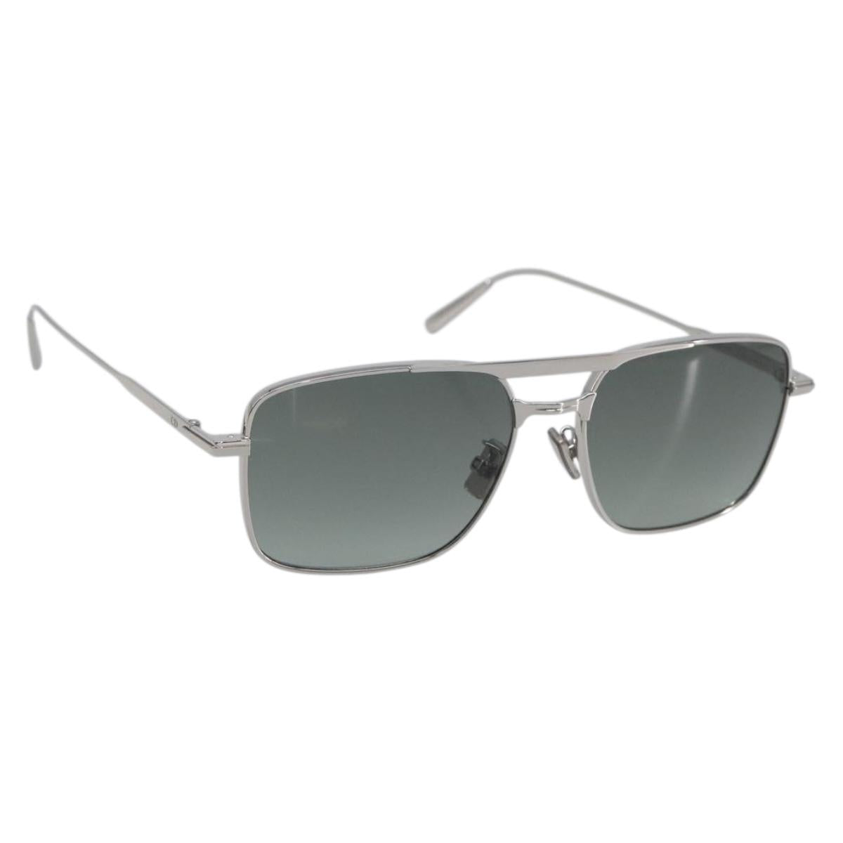 Christian Dior Sunglasses metal Silver Auth BA15207M