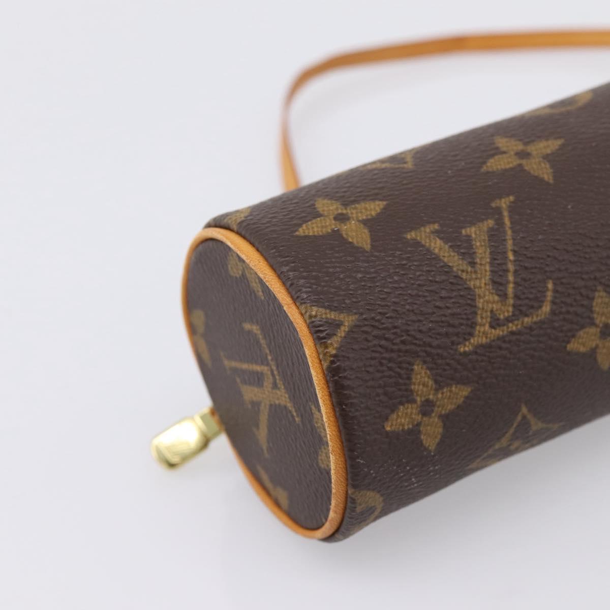 LOUIS VUITTON Monogram Papillon Pouch LV Auth BA15213
