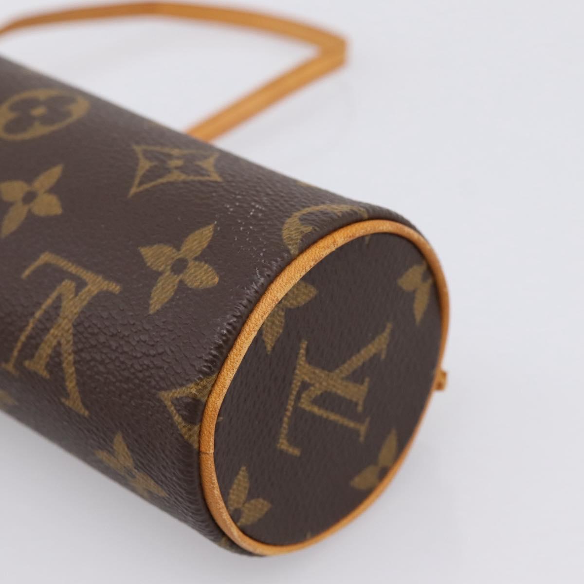 LOUIS VUITTON Monogram Papillon Pouch LV Auth BA15213