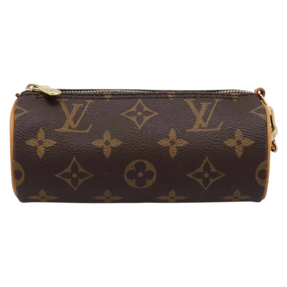 LOUIS VUITTON Monogram Papillon Pouch LV Auth BA15213