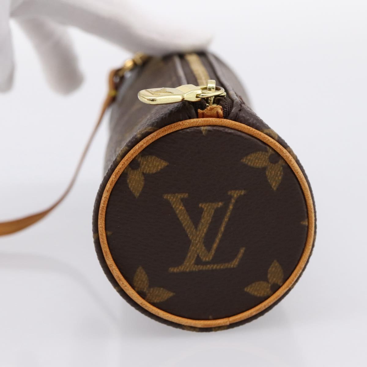 LOUIS VUITTON Monogram Papillon Pouch LV Auth BA15213