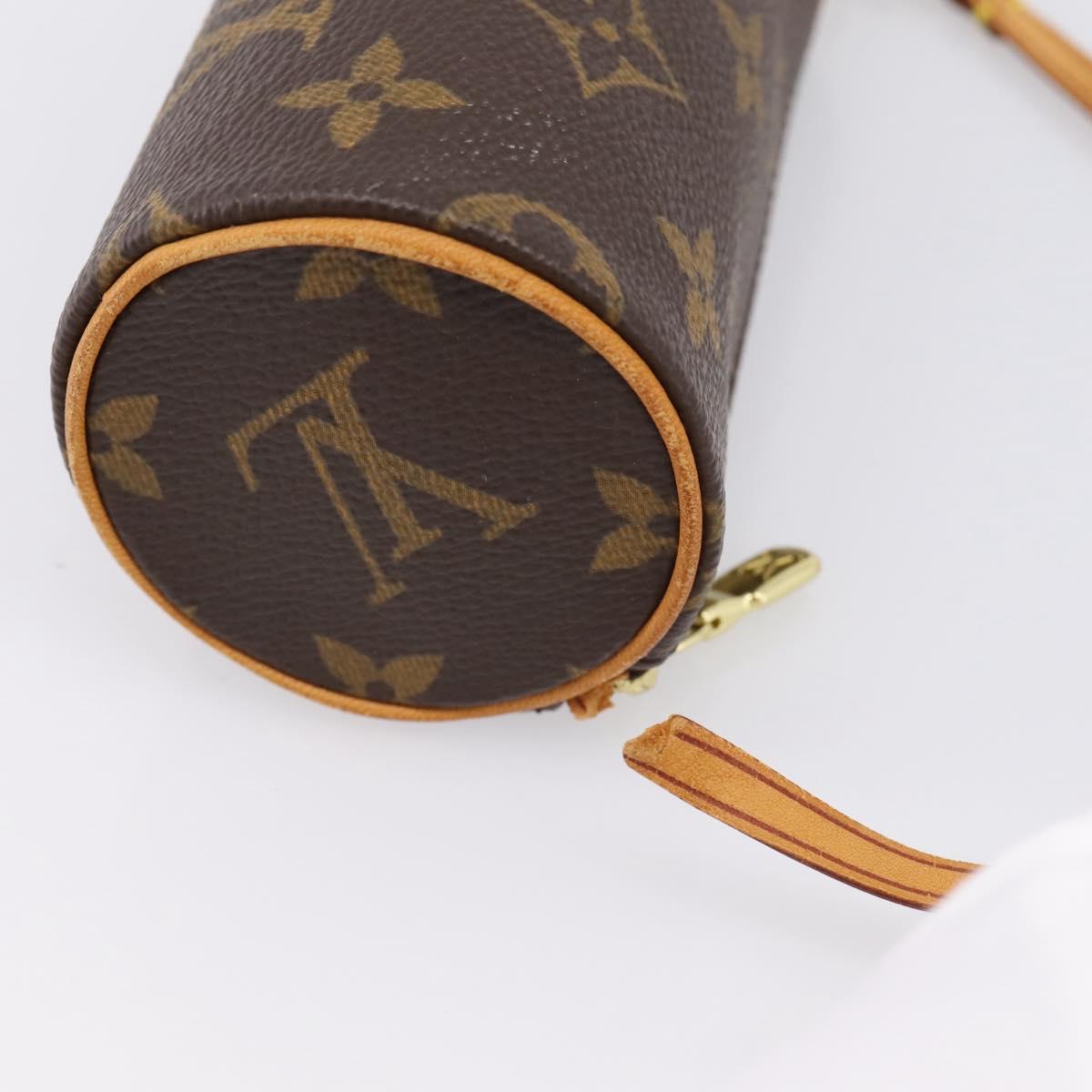 LOUIS VUITTON Monogram Papillon Pouch LV Auth BA15213