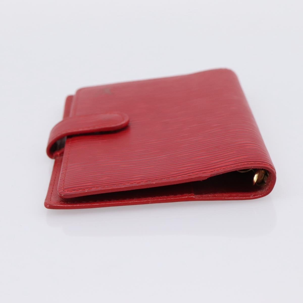 LOUIS VUITTON Epi Agenda PM Day Planner Cover Red R20057 LV Auth BA15220