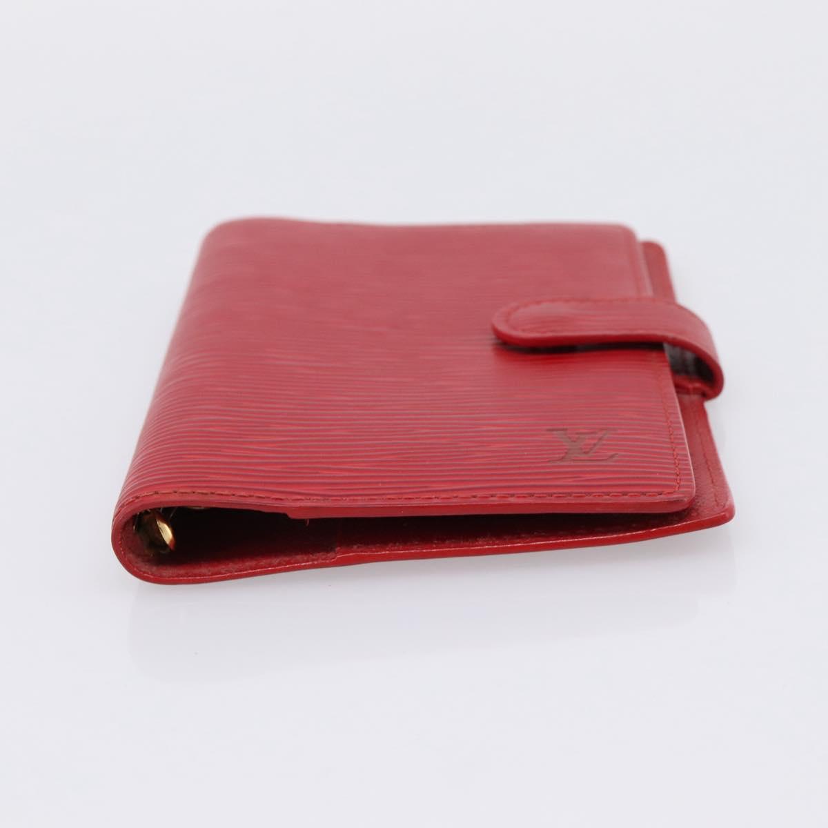 LOUIS VUITTON Epi Agenda PM Day Planner Cover Red R20057 LV Auth BA15220
