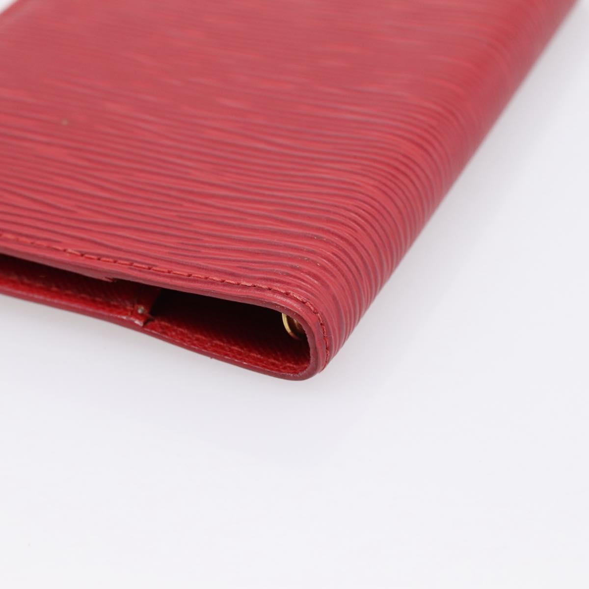LOUIS VUITTON Epi Agenda PM Day Planner Cover Red R20057 LV Auth BA15221