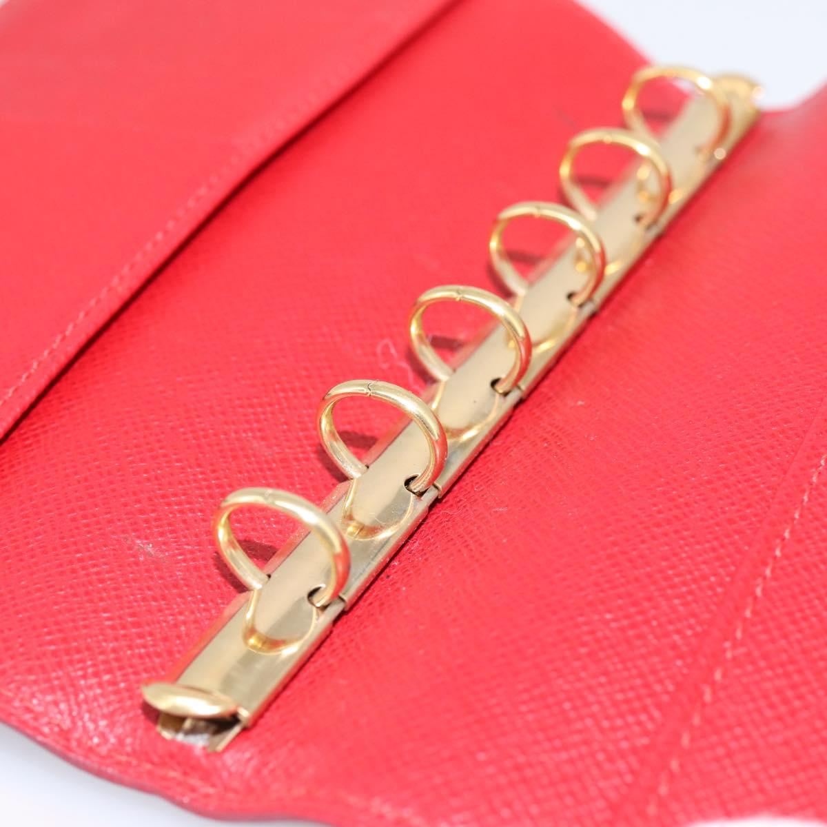 LOUIS VUITTON Epi Agenda PM Day Planner Cover Red R20057 LV Auth BA15221