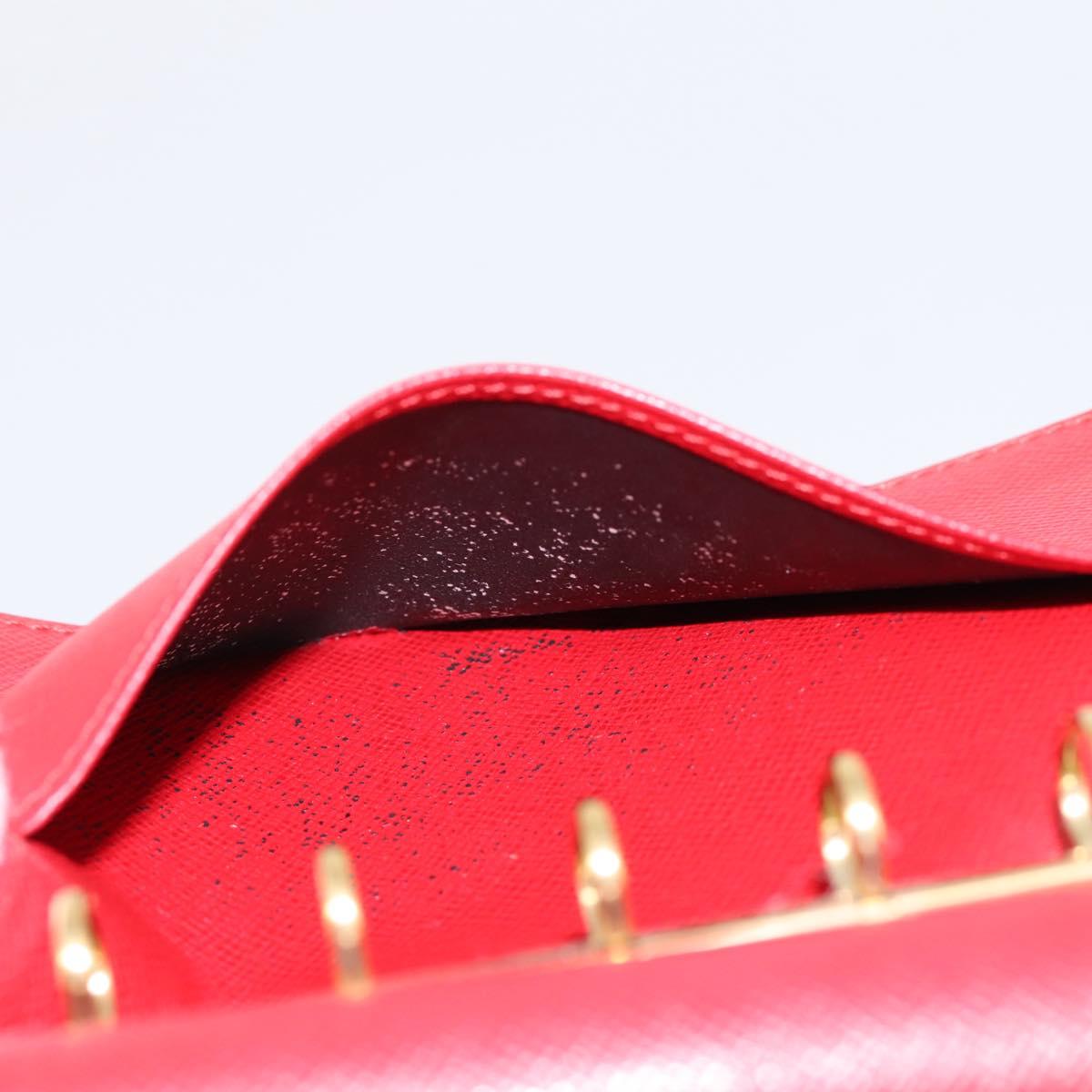 LOUIS VUITTON Epi Agenda PM Day Planner Cover Red R20057 LV Auth BA15221