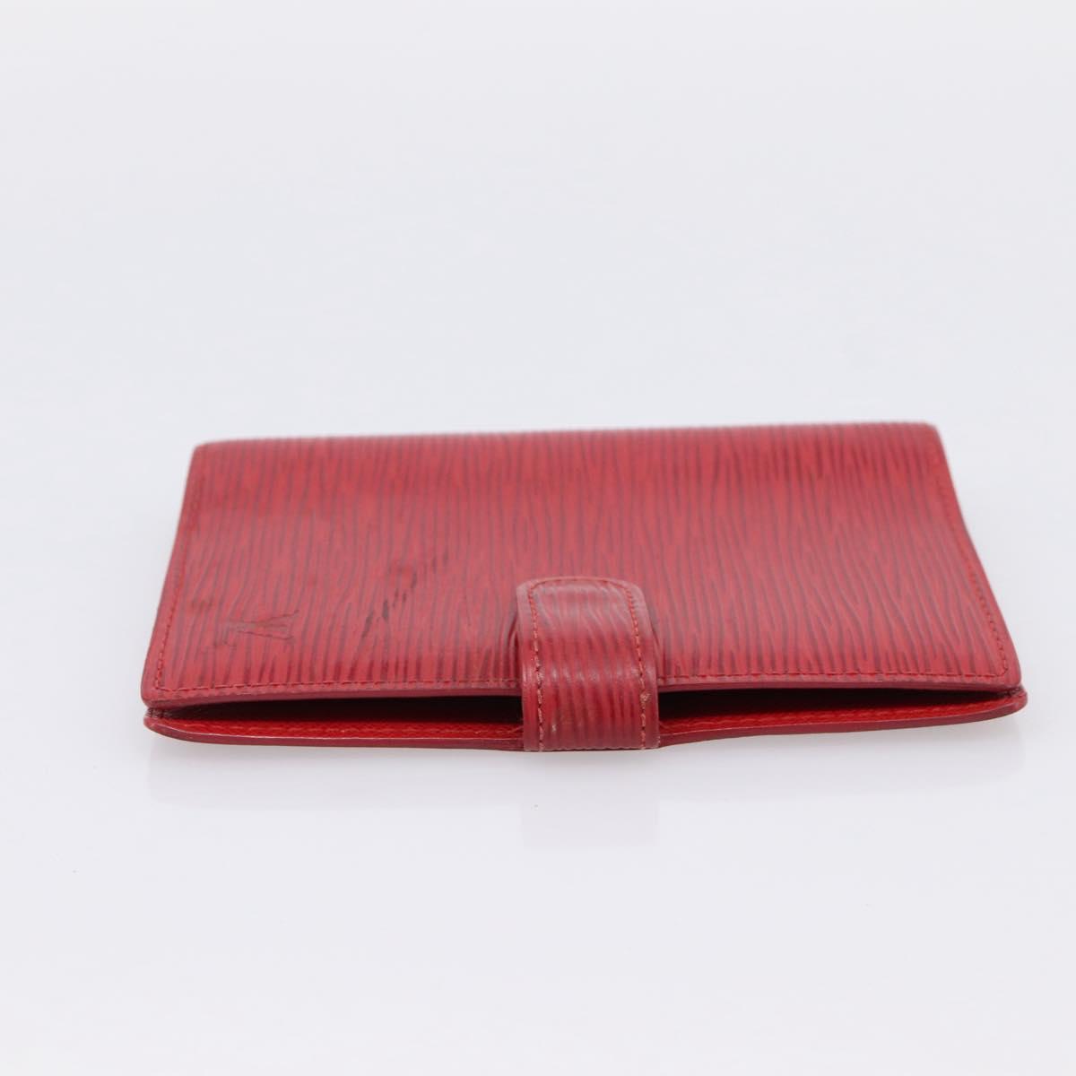 LOUIS VUITTON Epi Agenda PM Day Planner Cover Red R20057 LV Auth BA15221