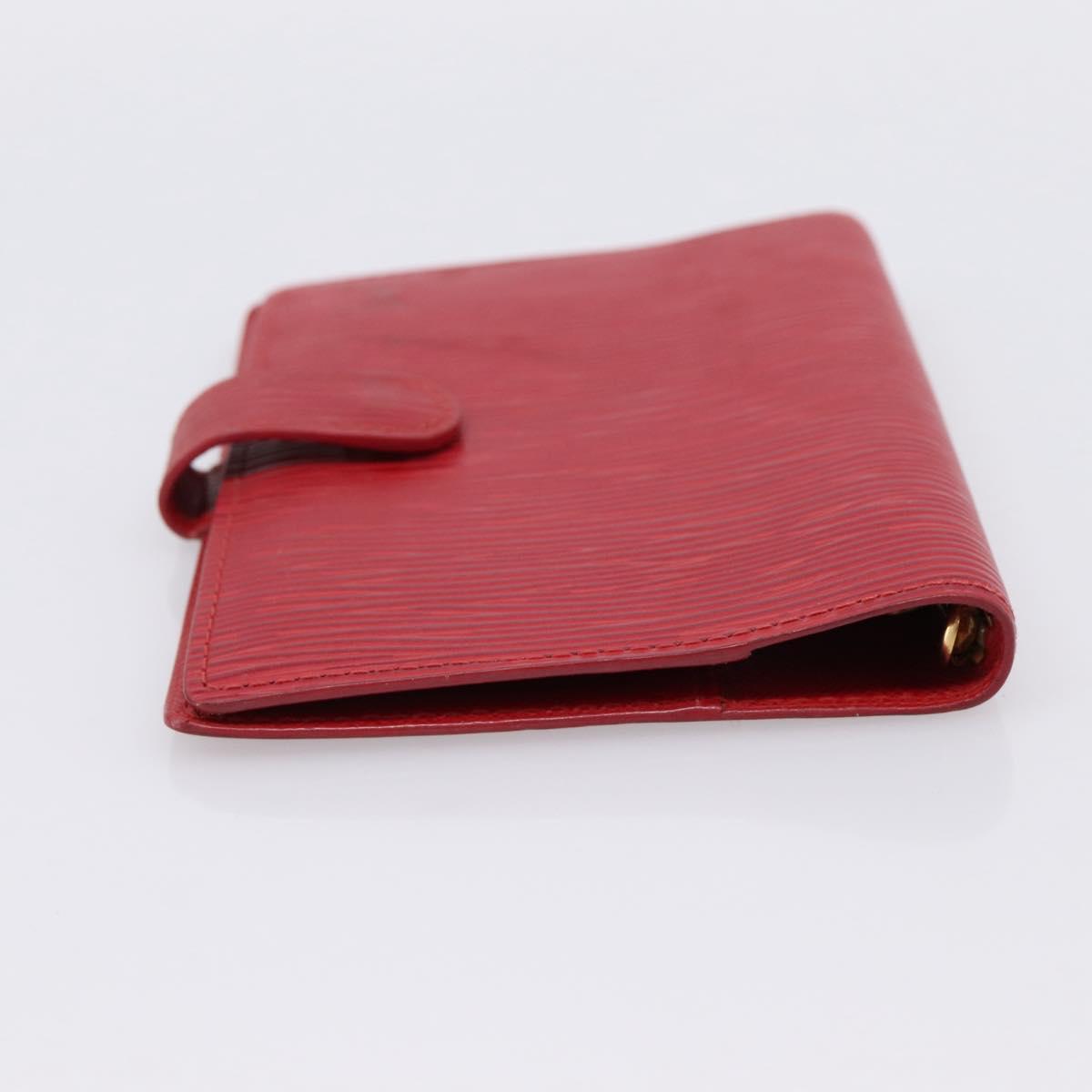 LOUIS VUITTON Epi Agenda PM Day Planner Cover Red R20057 LV Auth BA15221