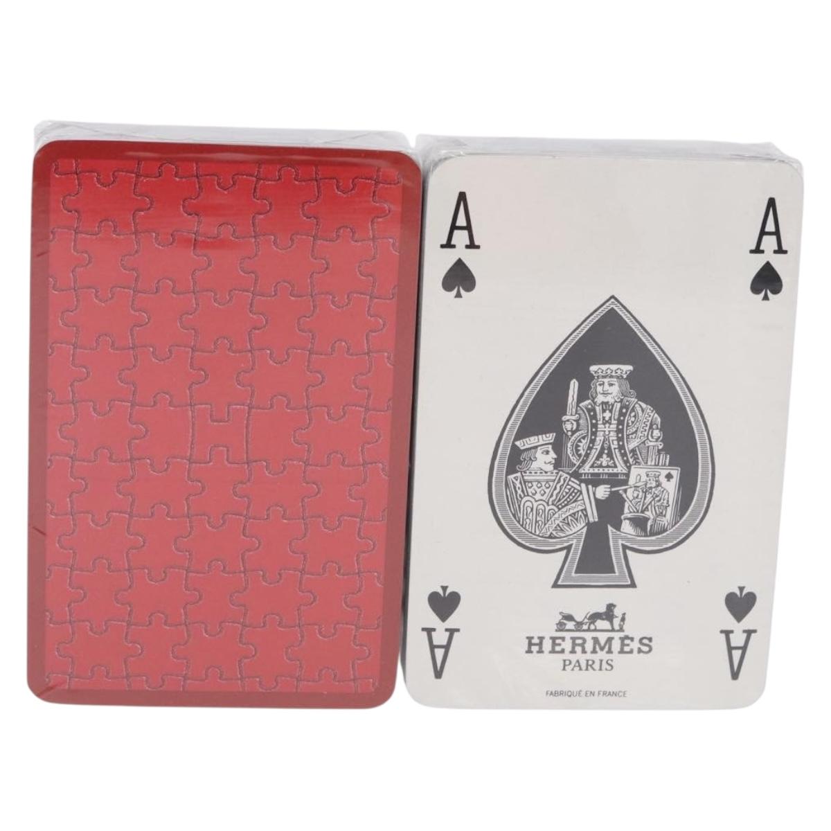 HERMES Playing Cards paper Blue Red Auth BA15227M