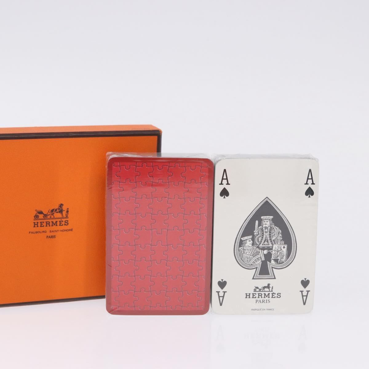 HERMES Playing Cards paper Blue Red Auth BA15227M