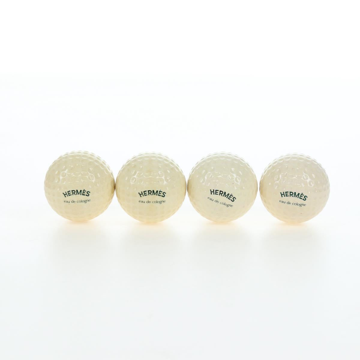 HERMES Eau de Cologne Golf Set perfume Leather White Auth BA15228V