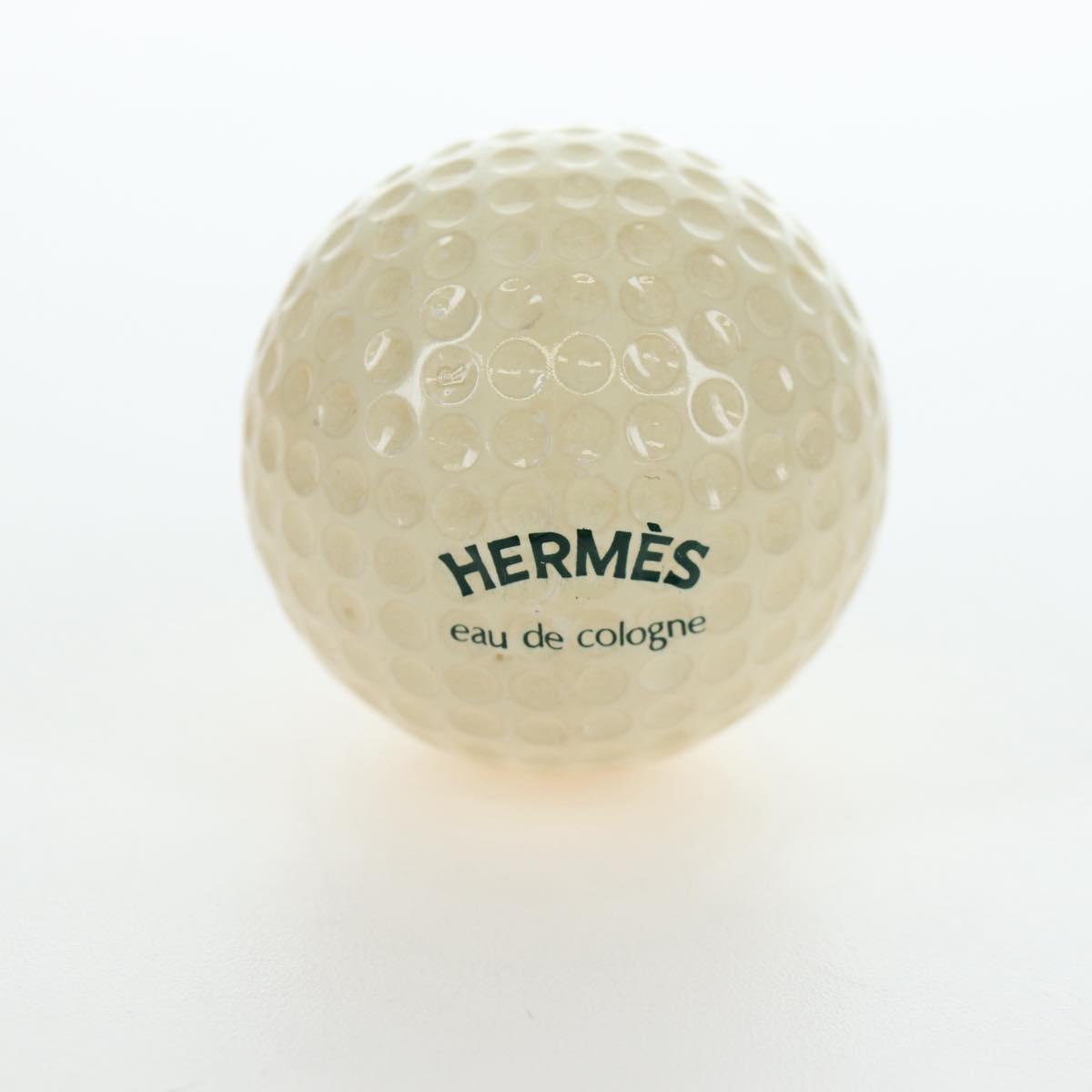 HERMES Eau de Cologne Golf Set perfume Leather White Auth BA15228V