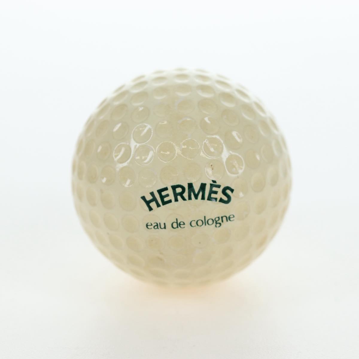 HERMES Eau de Cologne Golf Set perfume Leather White Auth BA15228V
