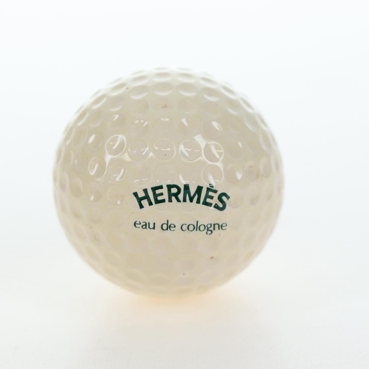 HERMES Eau de Cologne Golf Set perfume Leather White Auth BA15228V