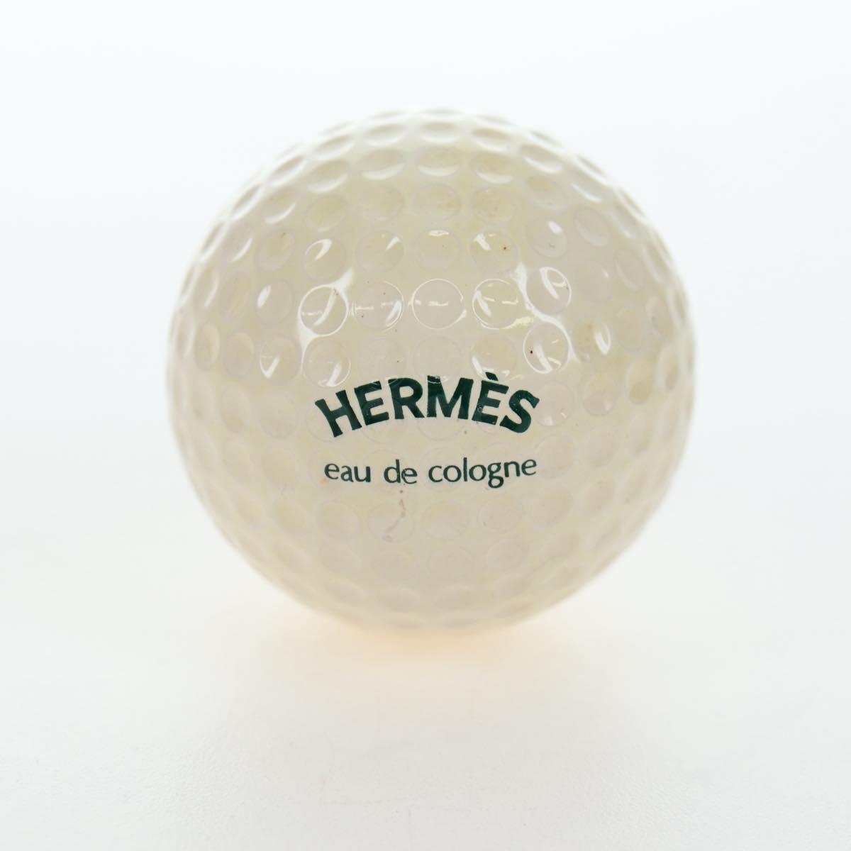HERMES Eau de Cologne Golf Set perfume Leather White Auth BA15228V