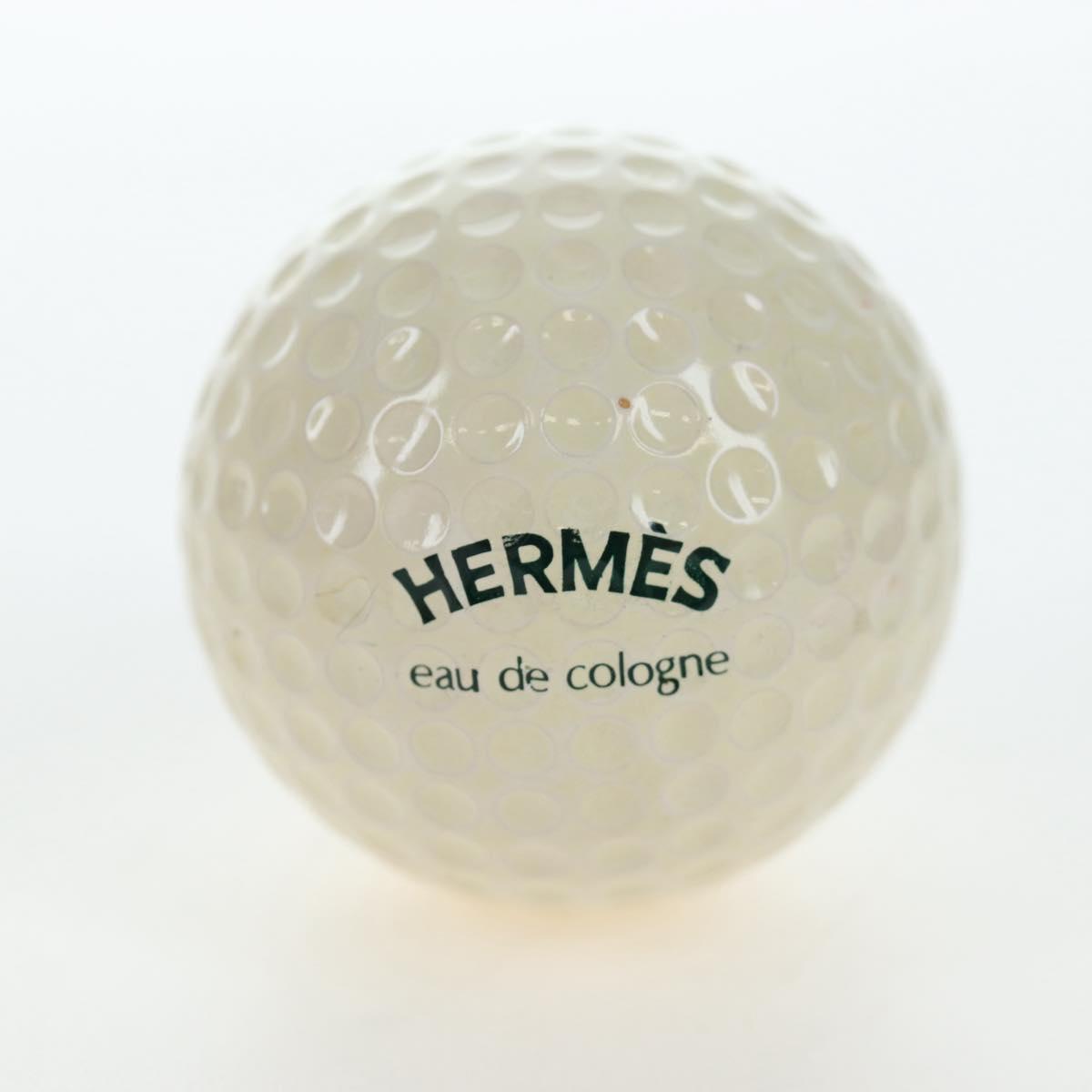 HERMES Eau de Cologne Golf Set perfume Leather White Auth BA15228V